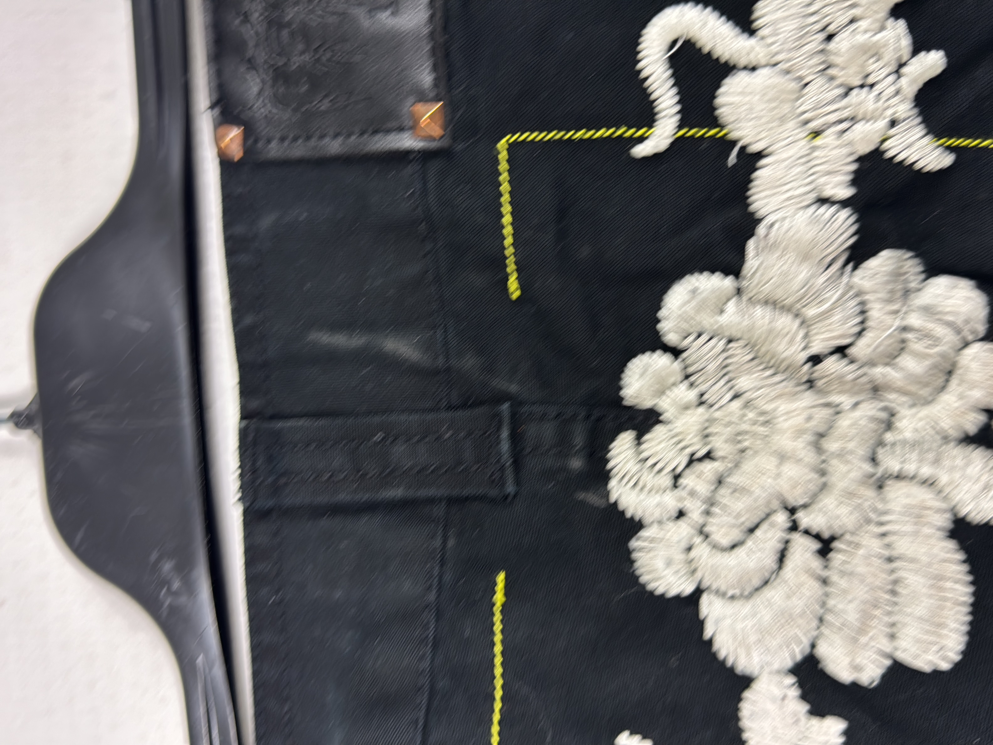Pantalon cargo noir brodé Ireland 👖 M - Photo 6
