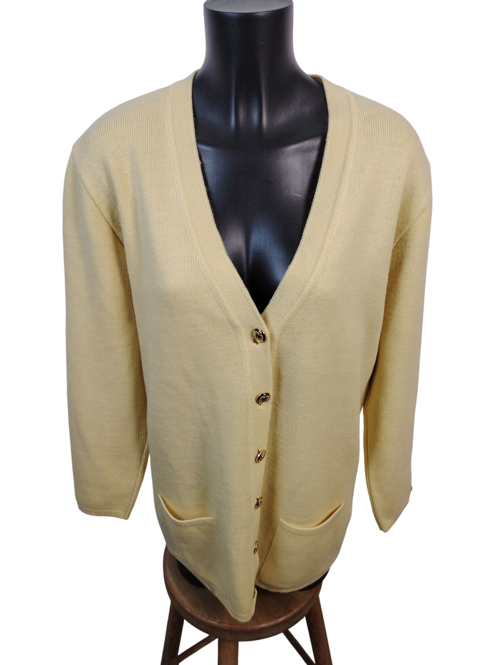 Gilet en maille manches longues encolure V - Taille L - Antonelle - Modalova
