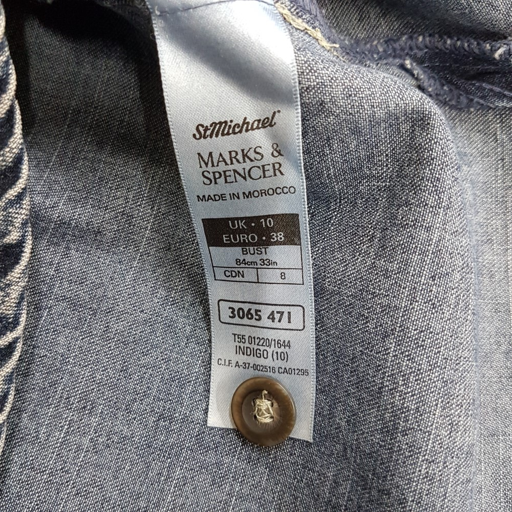 Veste en jean bleu - MARKS & SPENCER - taille 38 (10 UK) Très bon état - Vue 7 - 