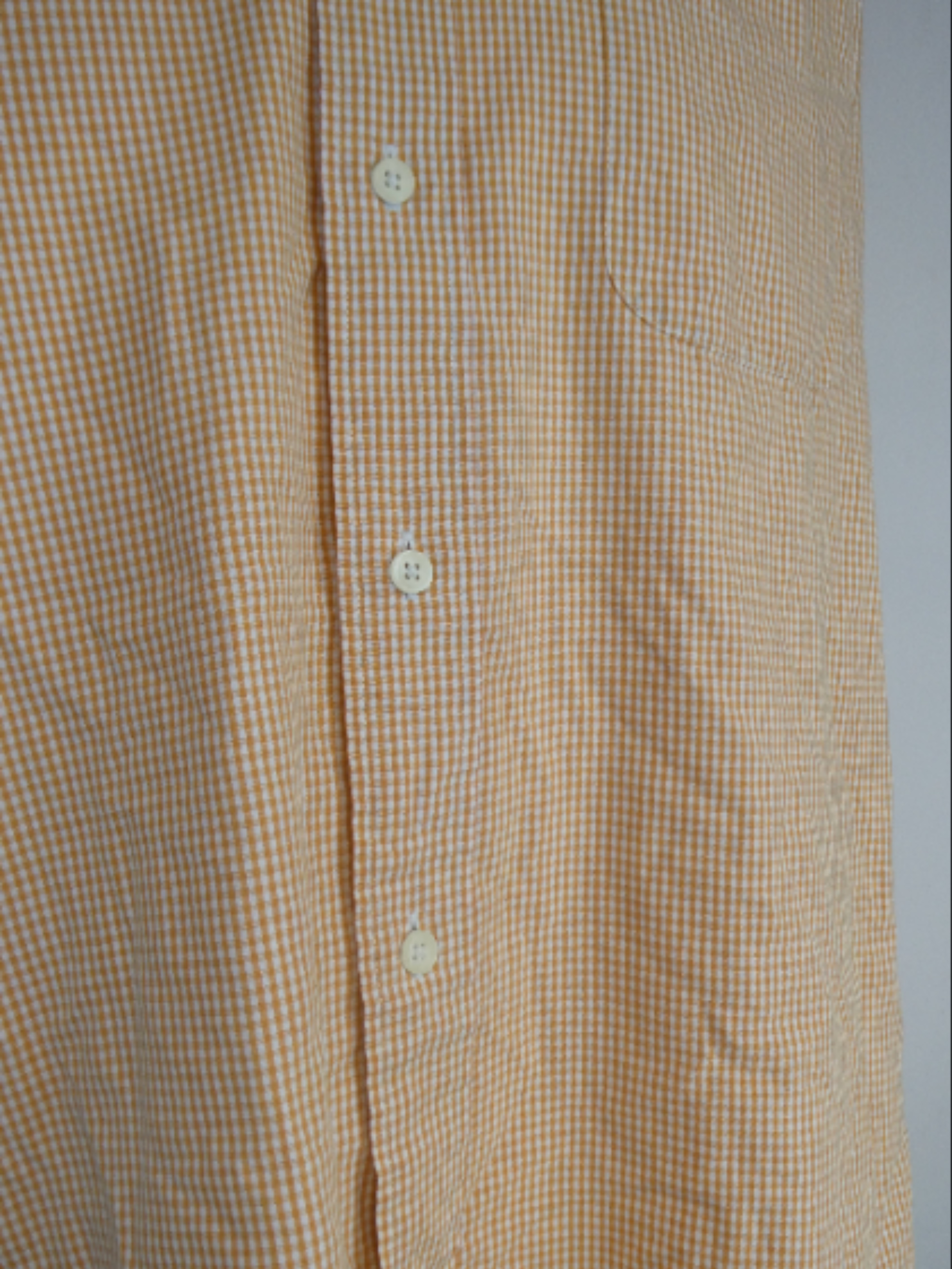 Celio - Chemise à carreau orange & blanches - M - Photo 3