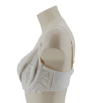 Soutien-gorge blanc dentelle avec armatures - U Essentiel - Taille 100D - Photo 1