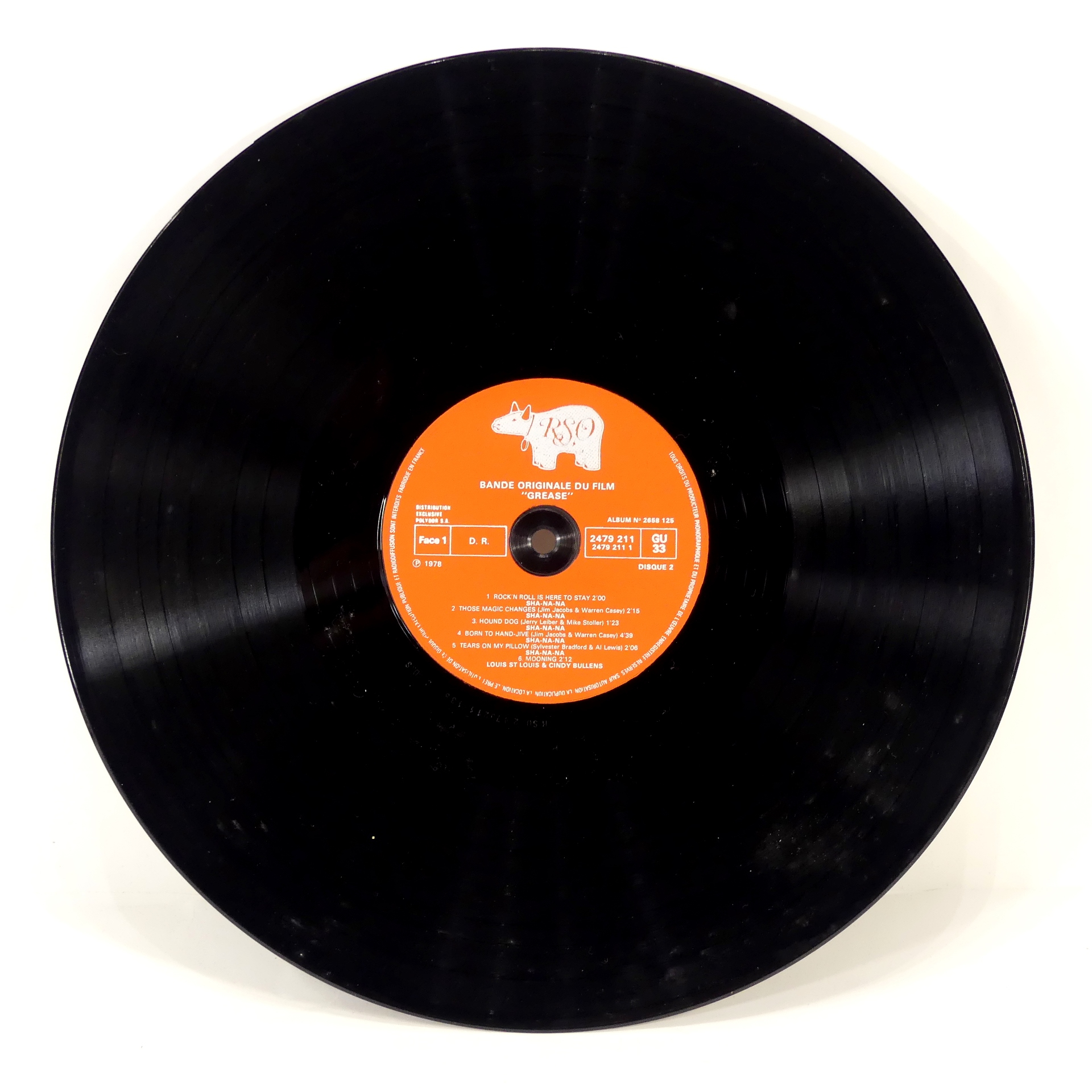 Vinyle - Bande Originale du Film Grease - 1978 - John Travolta, Olivia Newton Bon état - Vue 2 - 