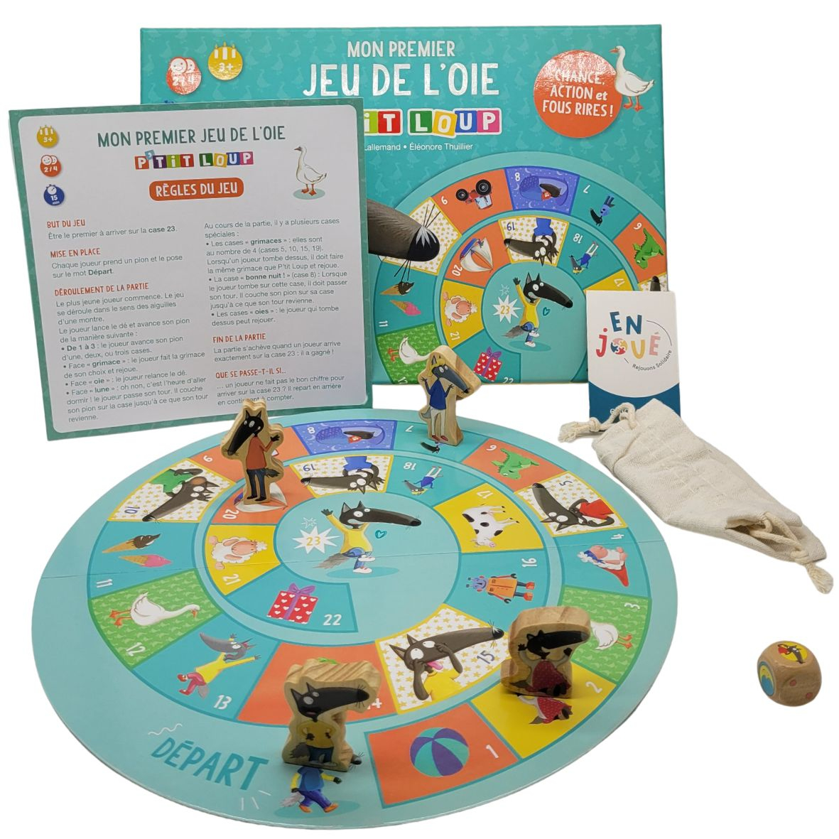 Voir photo 2 de Jeu de société - Mon premier jeu de l'oie p'tit loup - Auzou - À partir de 3 ans. Jeu de société - Mon premier jeu de l'oie p'tit loup - Auzou - À partir de 3 ans. Bon état - Vue 2 -