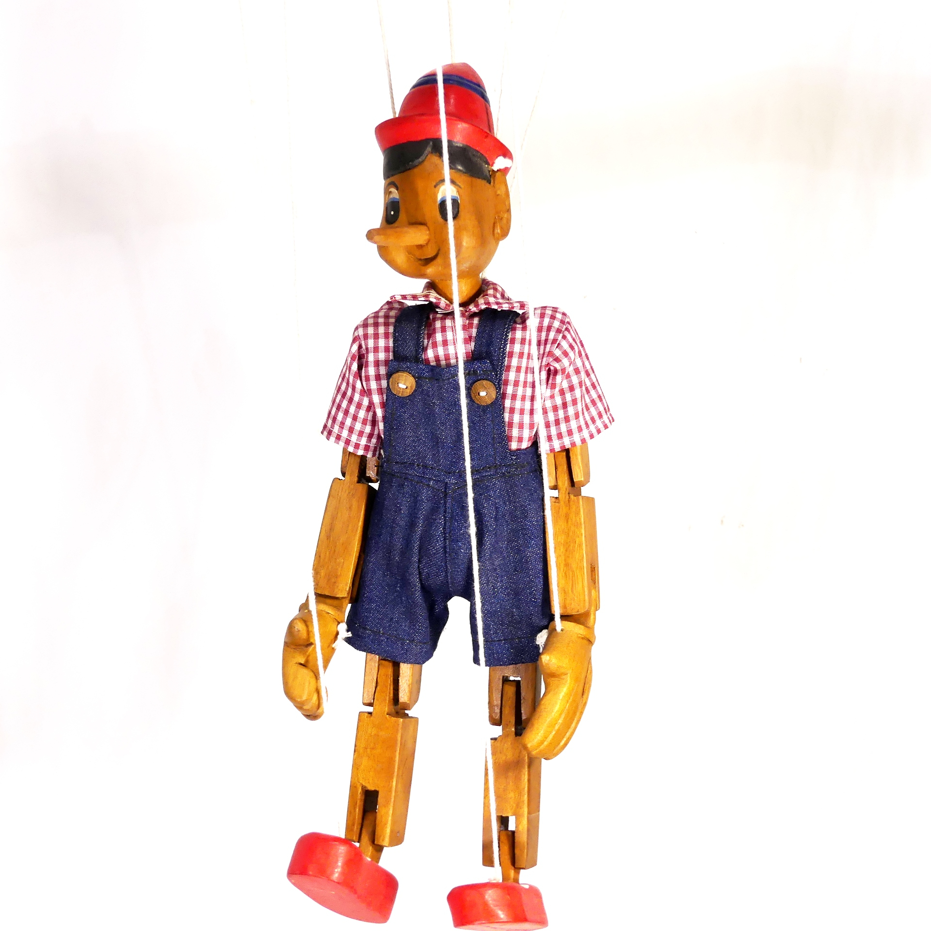 Marionnette articulée - Pinocchio - Bois Très bon état - Vue 10 - 