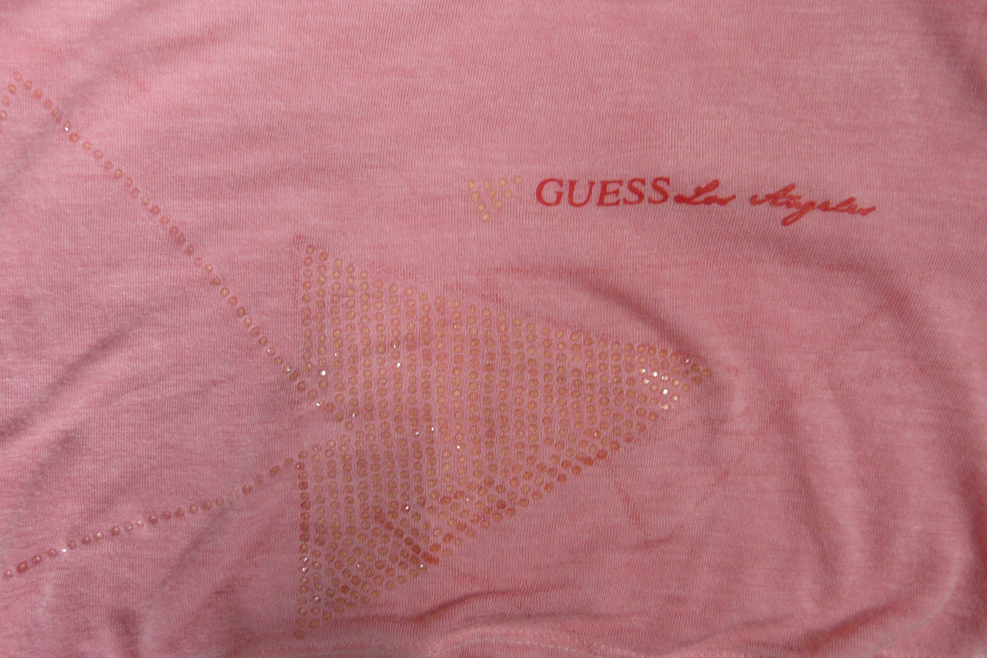 HF280 - T-shirt long - Guess Los Angeles - Taille 38 Très bon état - Vue 5 - 