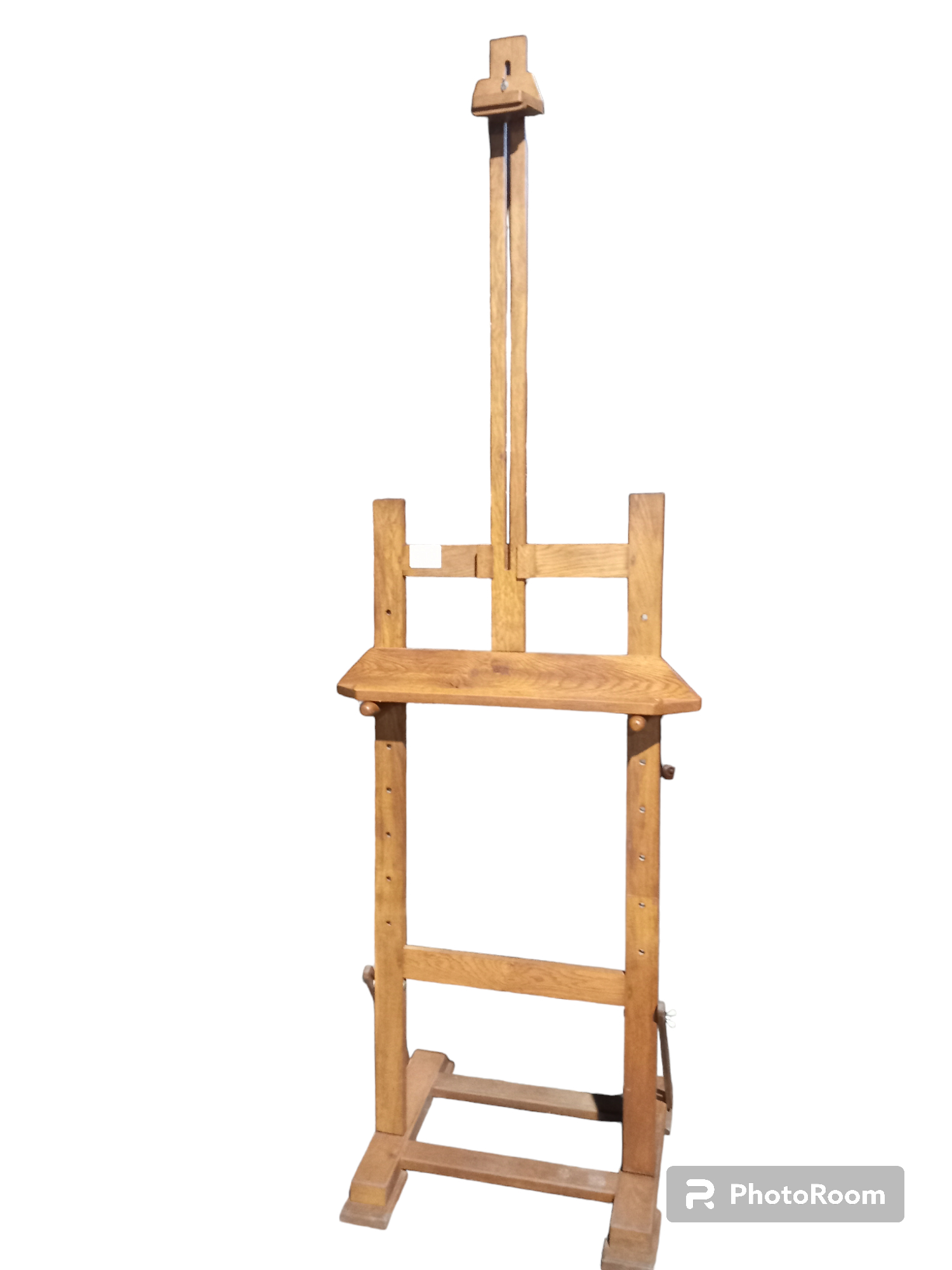  Grand Chevalet De Peintre Vintage En Bois Nature Chevalet D'atelier A Crémaillère En Chêne Très bon état -  reconditionné disponible sur Label Emmaüs