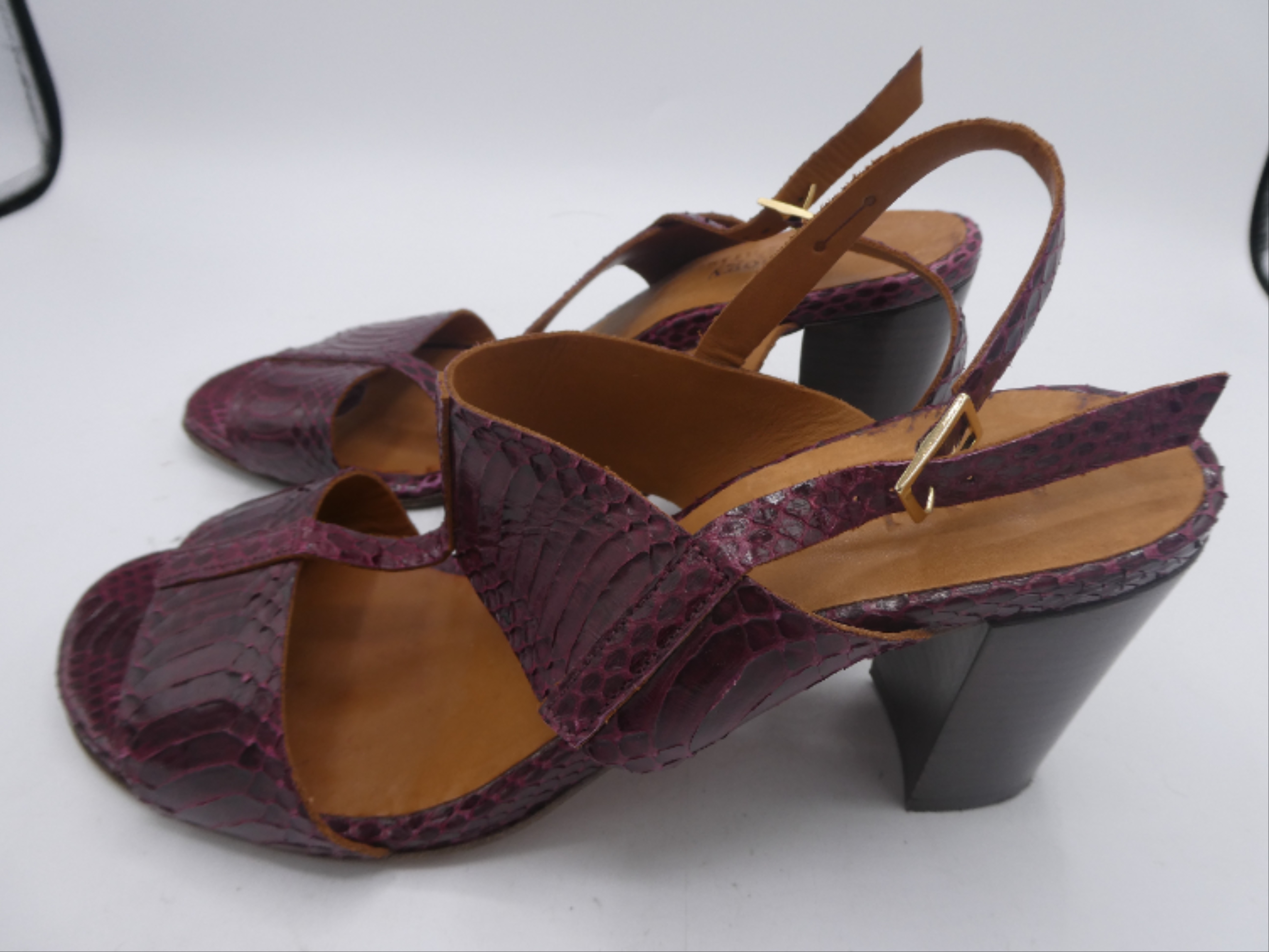 Anthology Paris - Sandales rouge bordeaux - 40 - Photo 2