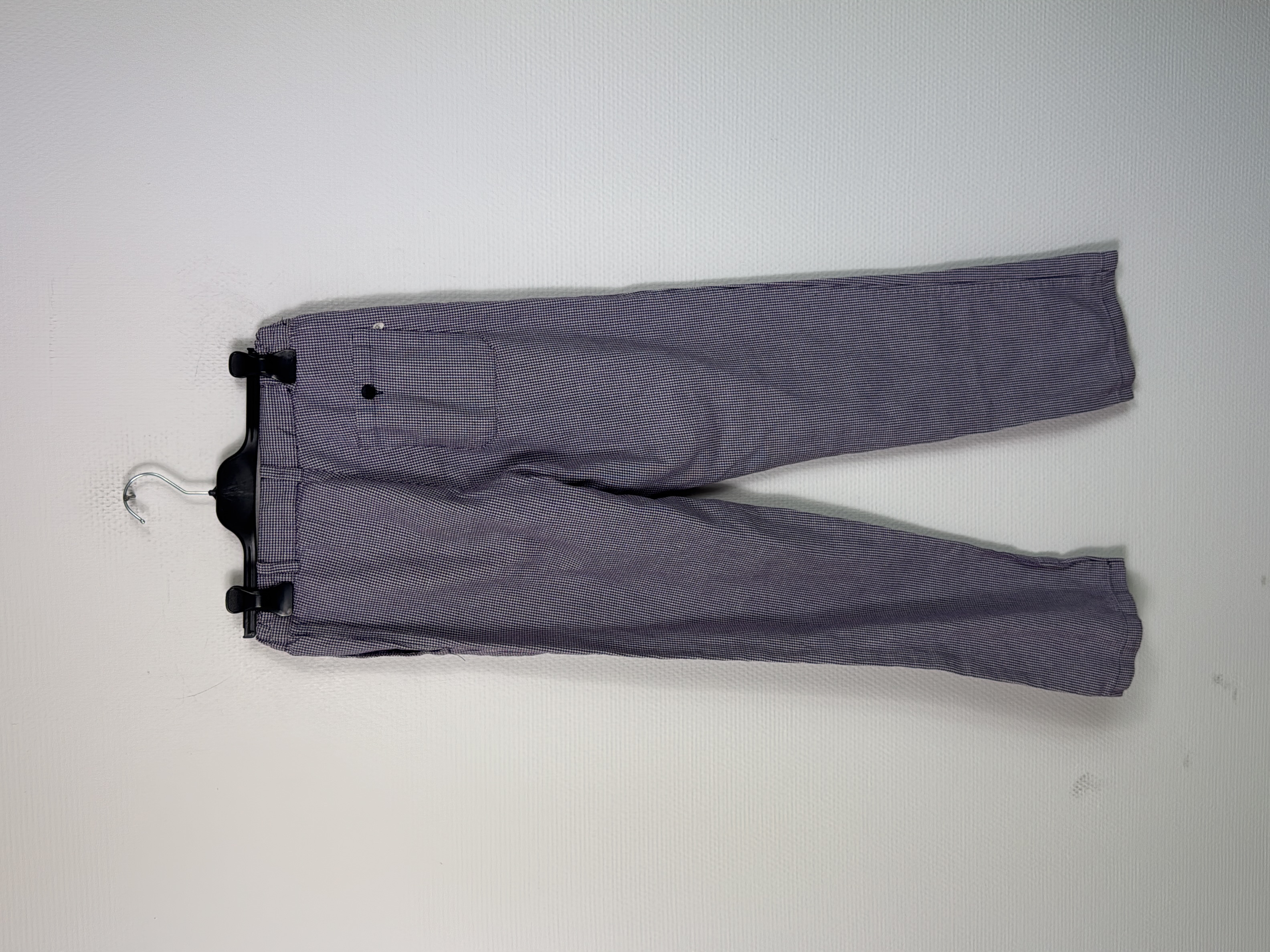 Voir photo 4 de Pantalon Isacco pied-de-poule violet blanc XL 42 Pantalon Isacco pied-de-poule violet blanc XL 42 Très bon état - Vue 4 -