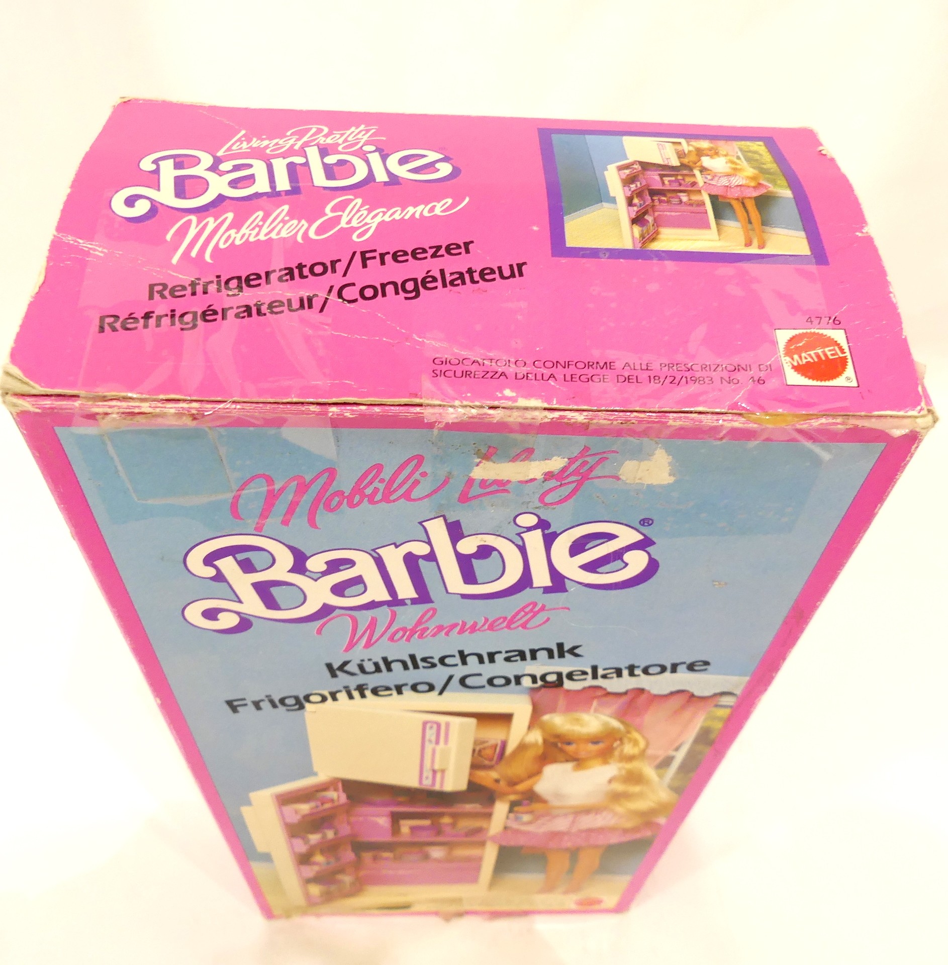 Lot de deux BARBIE Espace cuisine et frigo MATTEL année 1987 dans leur boîte d'origine - État correct - Photo 15