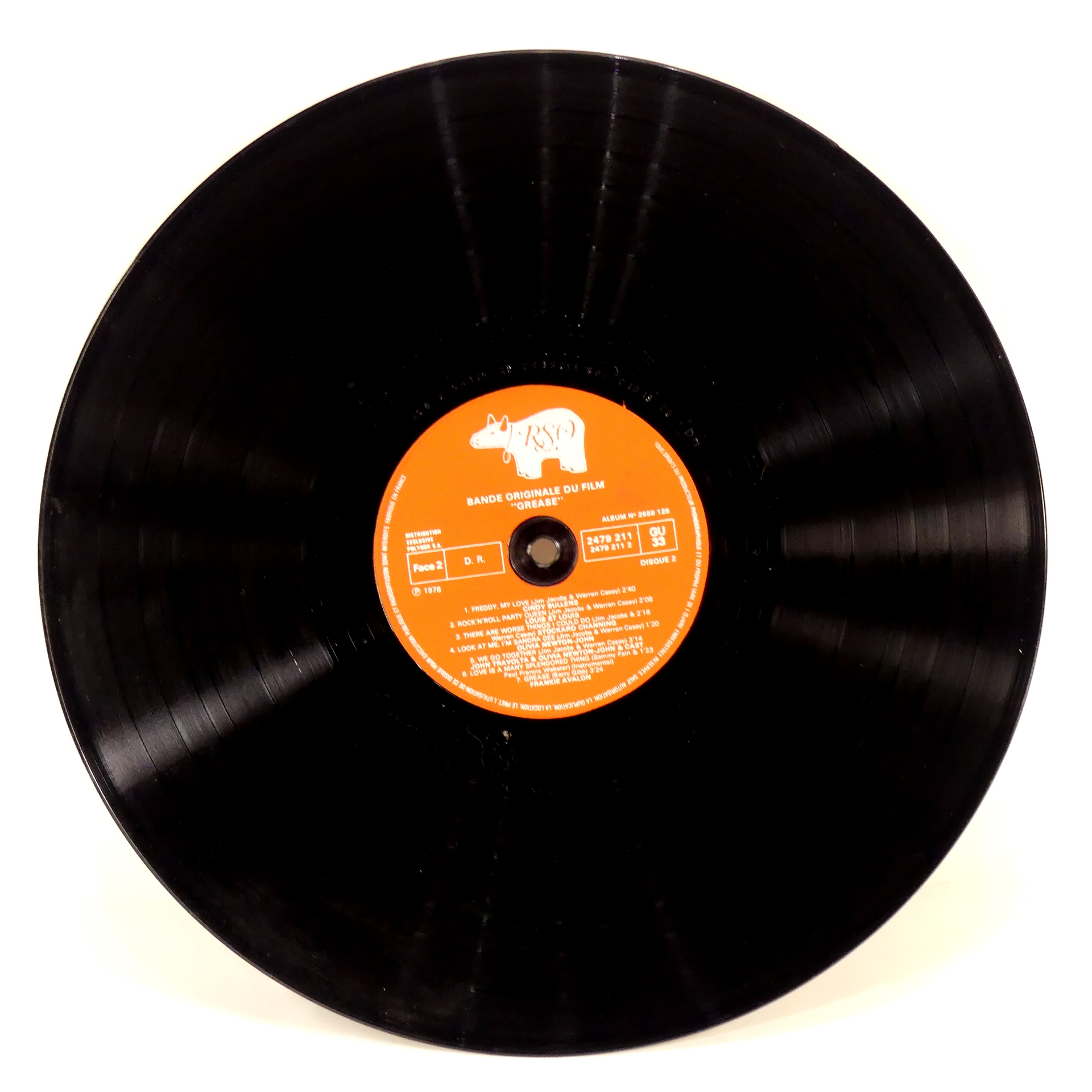 Vinyle - Bande Originale du Film Grease - 1978 - John Travolta, Olivia Newton Bon état - Vue 4 - 