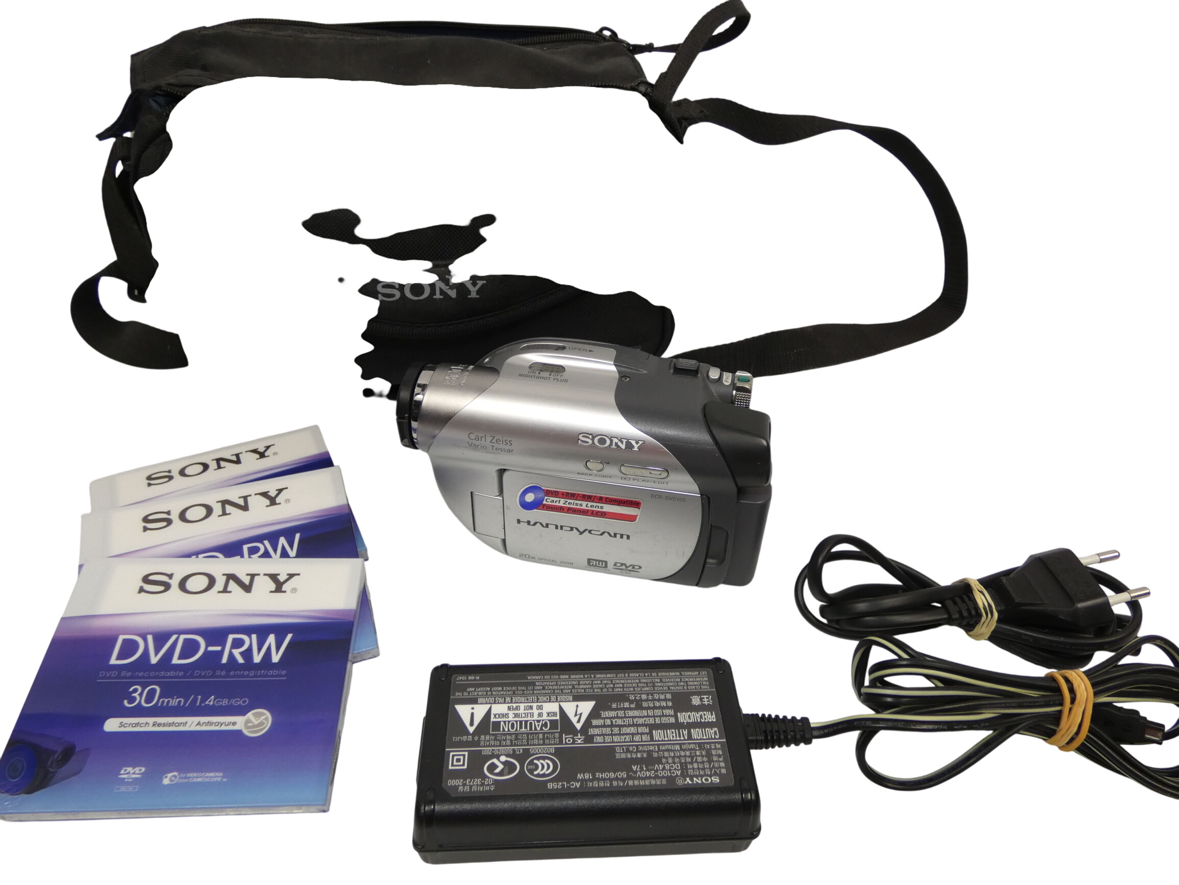 Camescope SONY DCR-DVD105 E (pour pièces) Bon état -  reconditionné disponible sur Label Emmaüs
