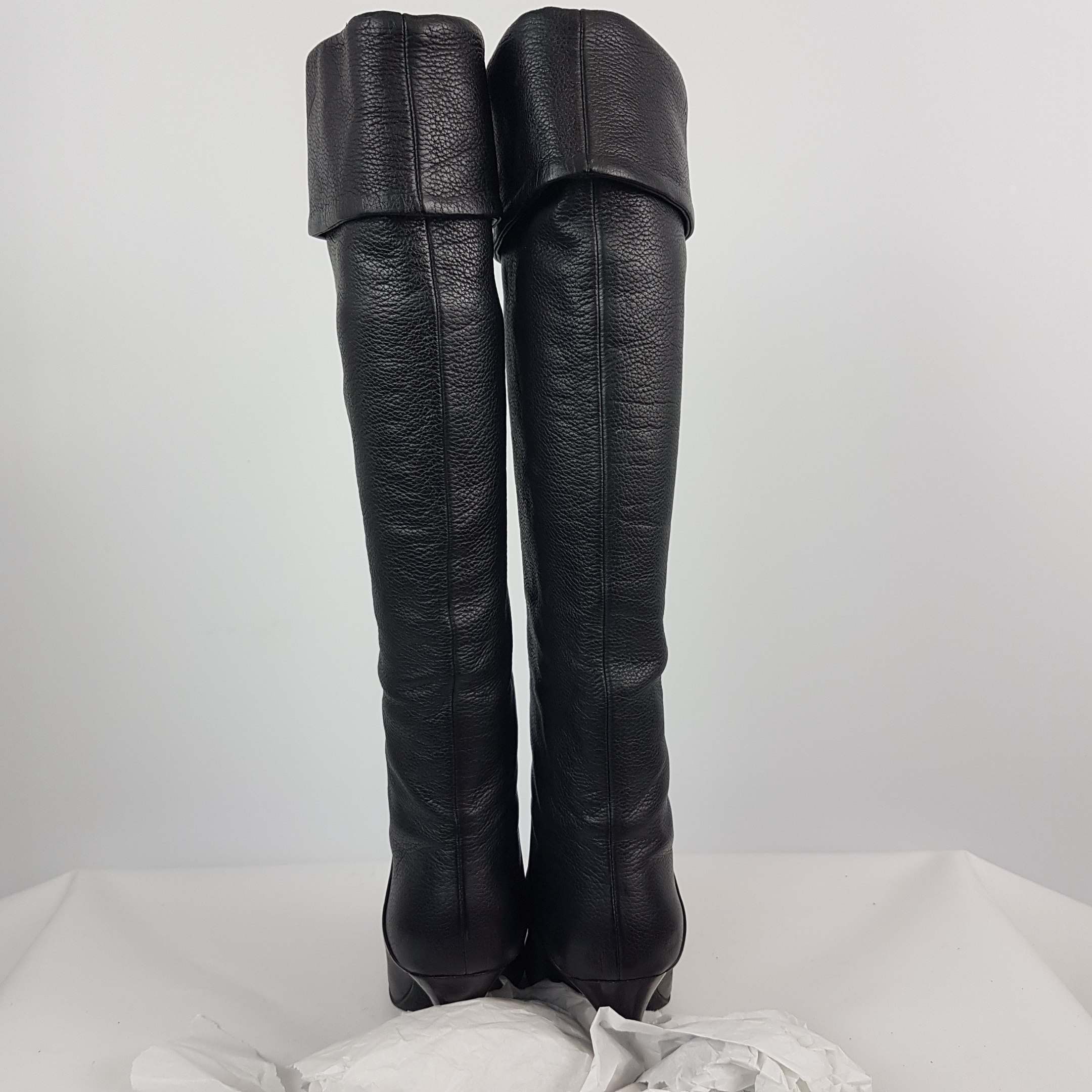 Voir photo 4 de Bottes en Cuir - Giuseppe Zanotti - 36 Bottes en Cuir - Giuseppe Zanotti - 36 Bon état - Vue 4 -