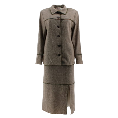 Ensemble veste et jupe beige chin - taille 44 - pause caf - Modalova