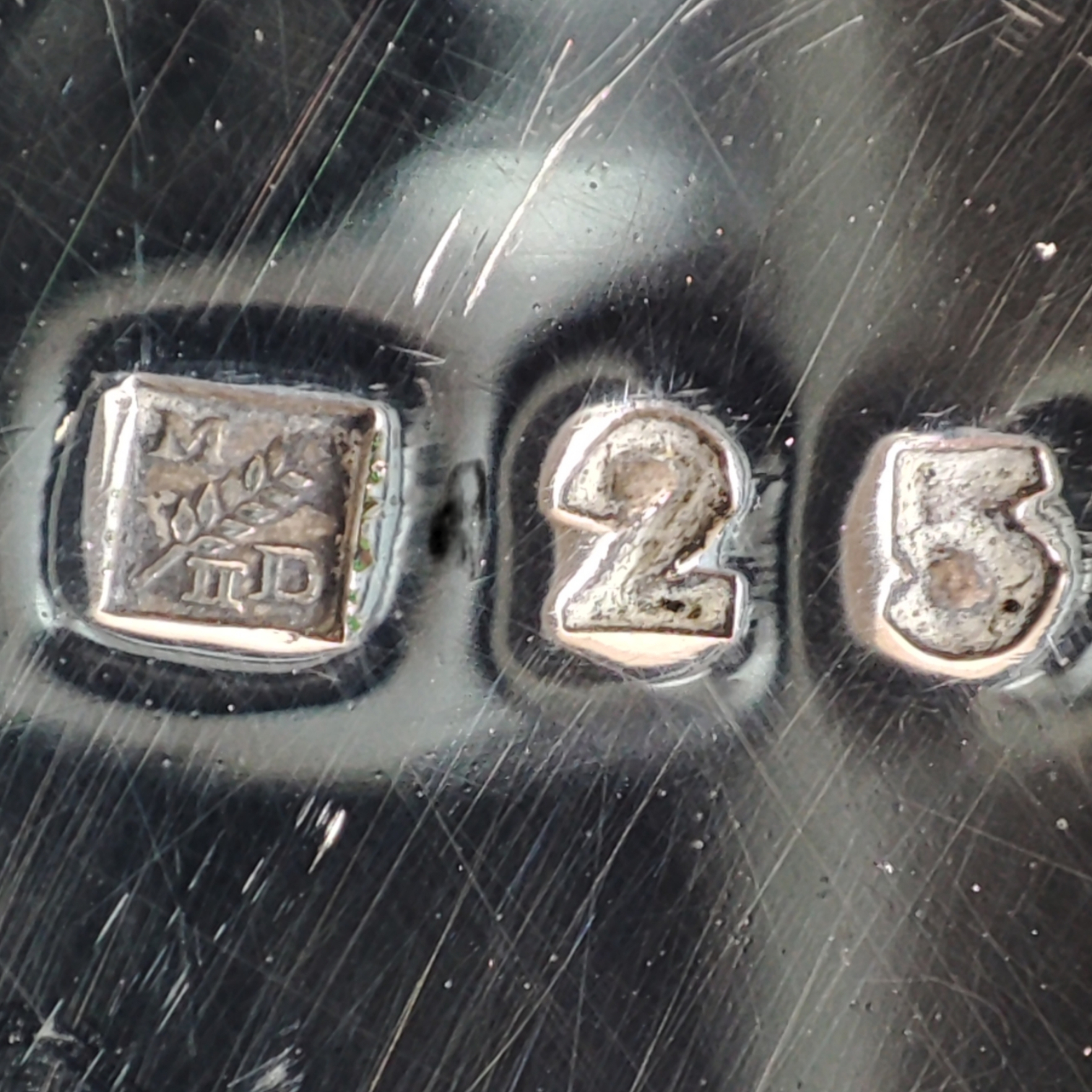 Compotier en métal argenté - poinçon MD II et poinçon 25 Bon état - Vue 7 - 