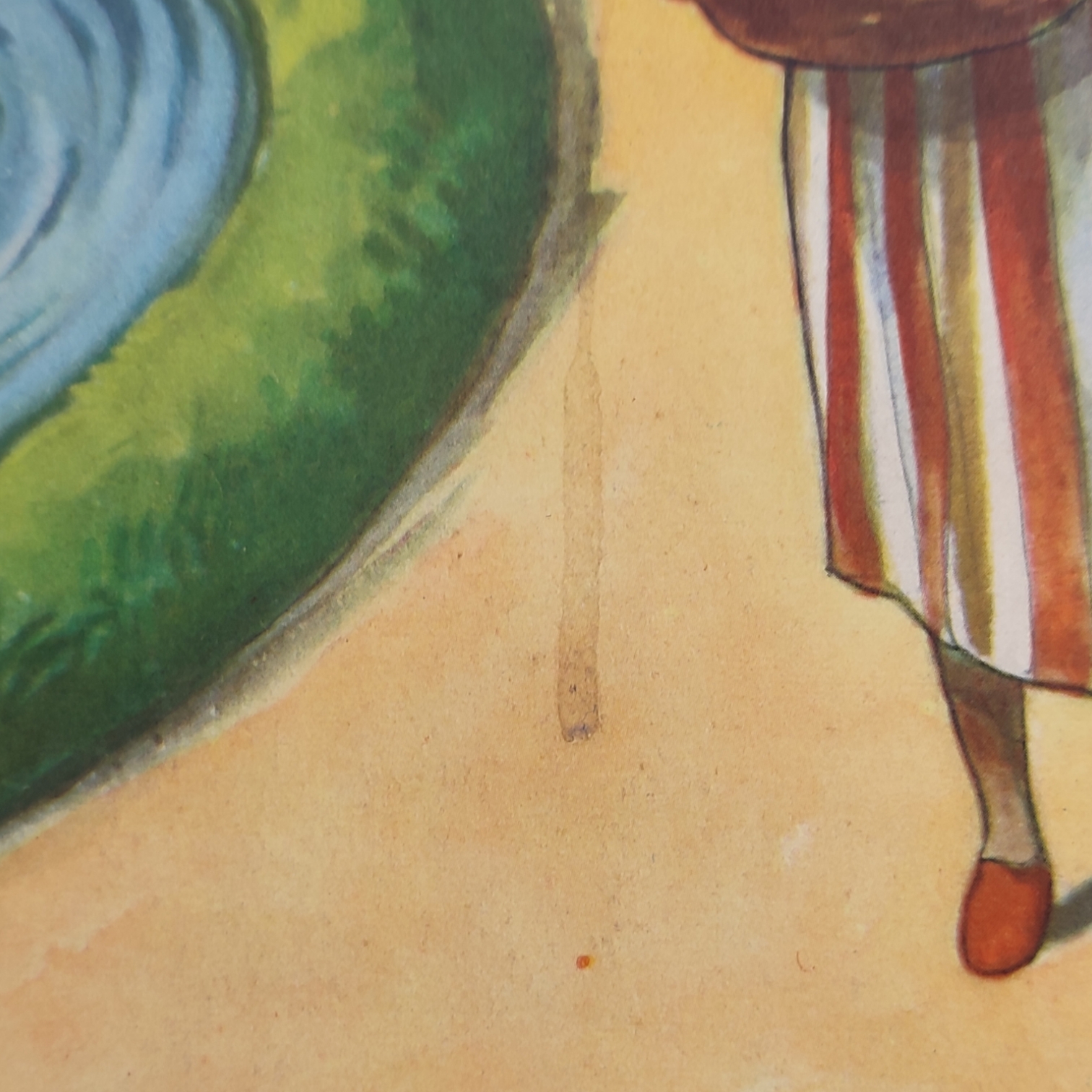 Ancienne affiche pédagogique Rossignol Montmorillon - tableaux d'histoire recto-verso - années 1950 - N°13 Les chrétiens en Orient + N°14 Seigneurs et paysans - Image 6