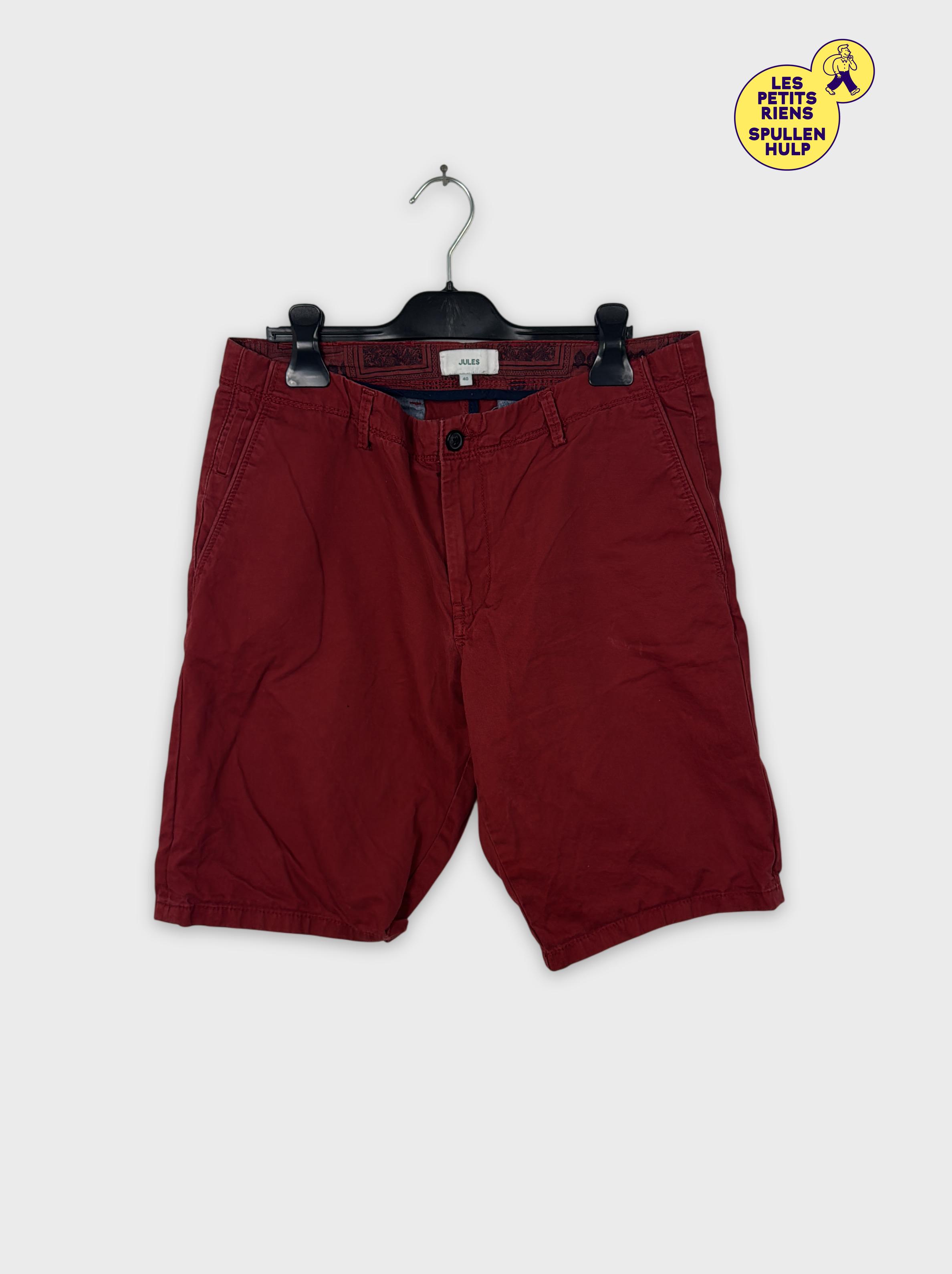 Acheter Short Jules rouge bordeaux W30 FR40 Très bon état - 10,00 € Short Jules rouge bordeaux W30 FR40 Très bon état - reconditionné disponible sur Label Emmaüs