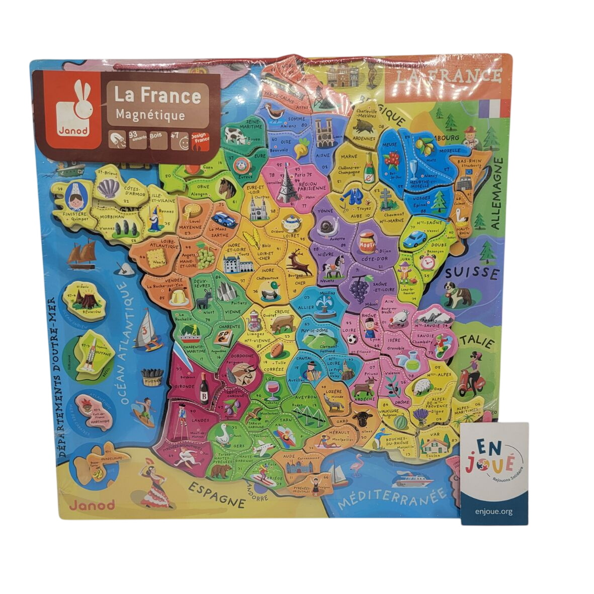 Acheter Jeu éducatif - La France de France en 93 magnets ! - Janod - À partir de 7 ans. Comme neuf - 14,00 € Jeu éducatif - La France de France en 93 magnets ! - Janod - À partir de 7 ans. Comme neuf - reconditionné disponible sur Label Emmaüs