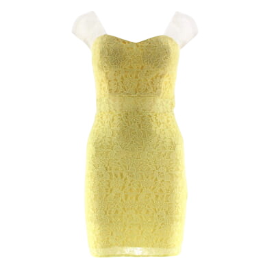 Acheter Robe jaune avec dentelle - femme - Graffith - taille M Bon état - 13,90 € Robe jaune avec dentelle - femme - Graffith - taille M Bon état - reconditionné disponible sur Label Emmaüs