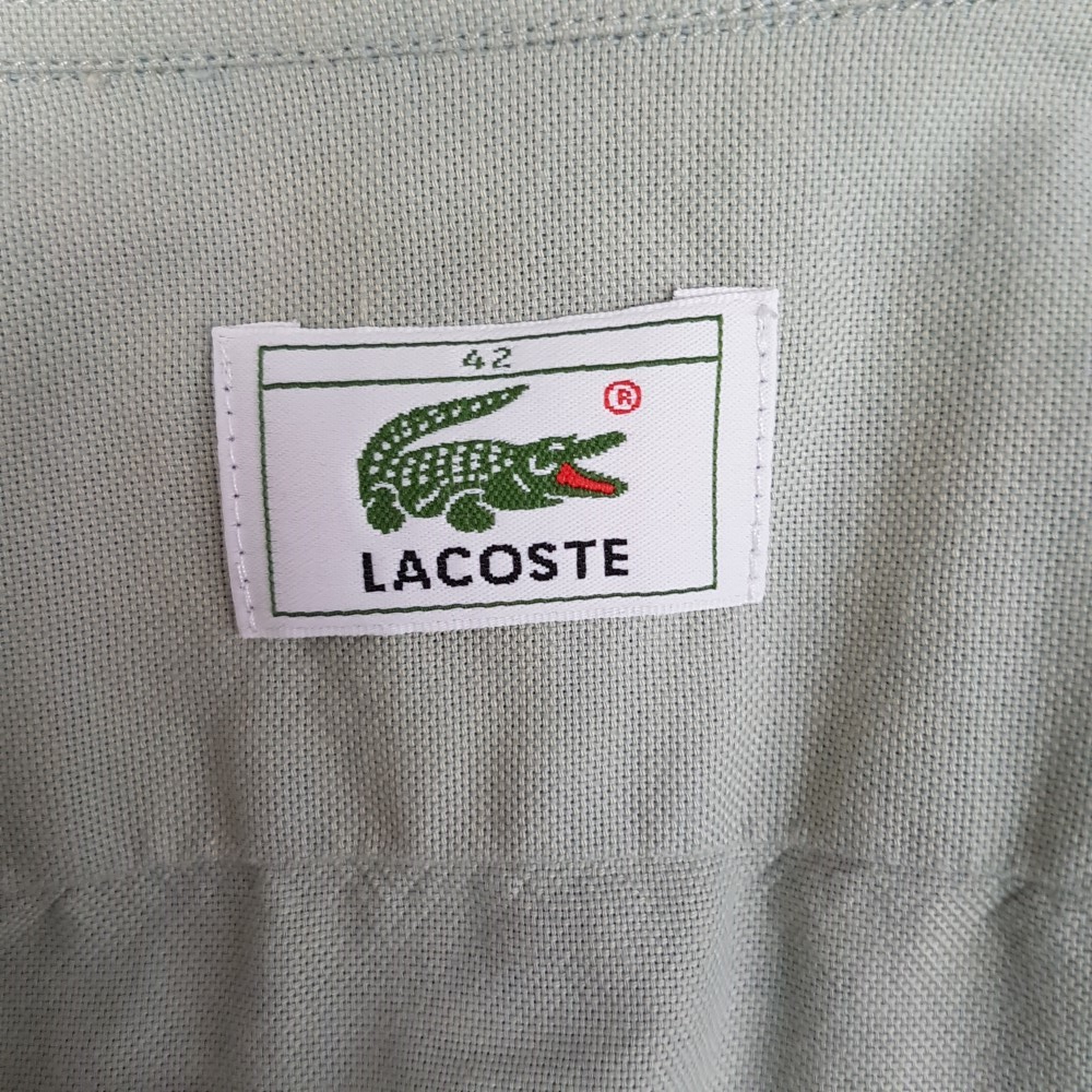Chemise vert clair - LACOSTE - Taille 42 (taille Lacoste) Très bon état - Vue 10 - 