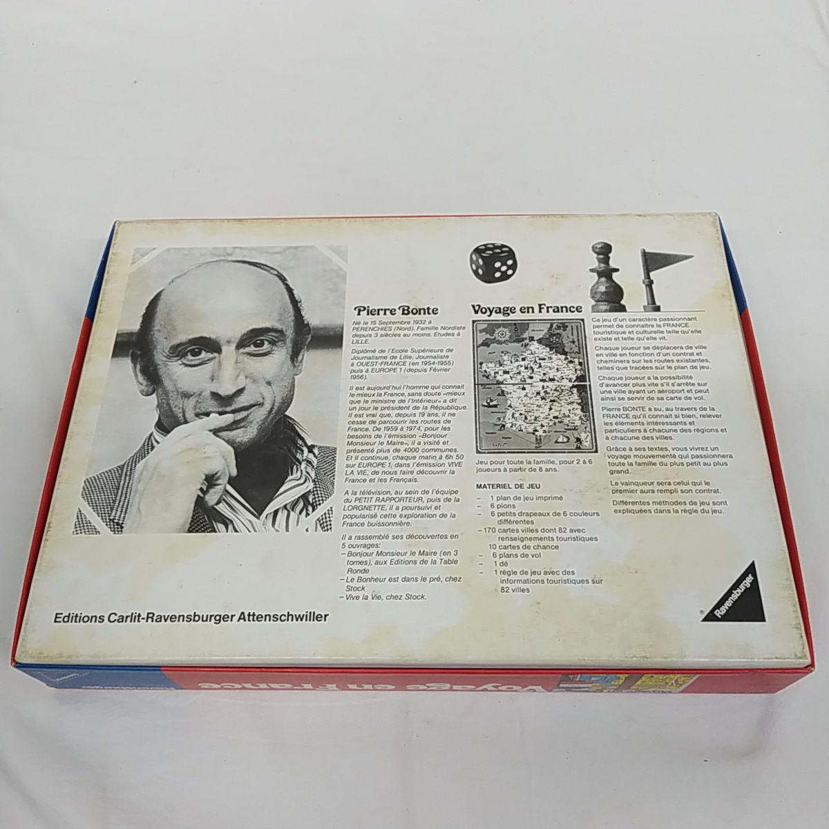 Jeu de Société " Voyage en France " Ravensburger - Pierre Bonte Bon état - Vue 3 - 