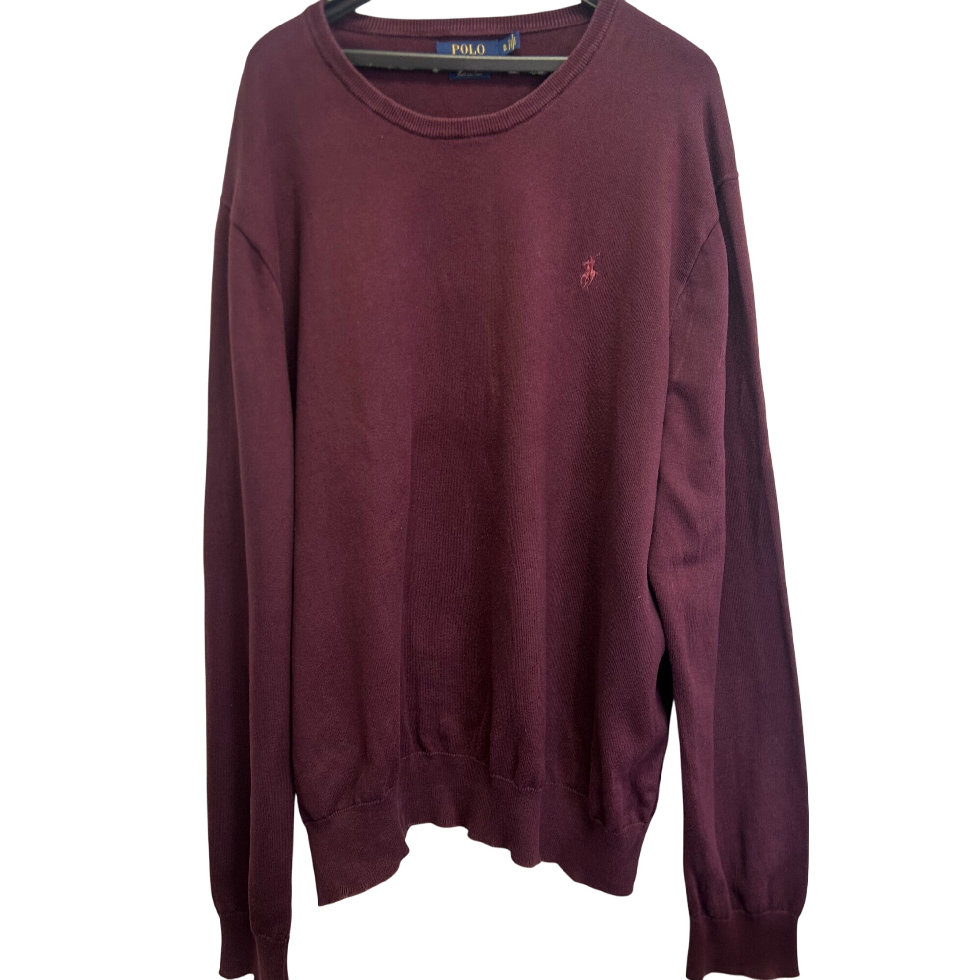 Acheter Pull Ralph Lauren red wine, coton homme, TXL Bon état - 73,00 € Pull Ralph Lauren red wine, coton homme, TXL Bon état - reconditionné disponible sur Label Emmaüs