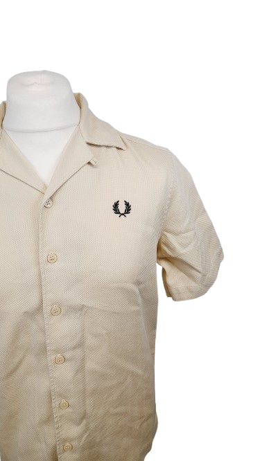 Fred Perry chemise manches courtes à col tailleur - Taille S - Photo 3