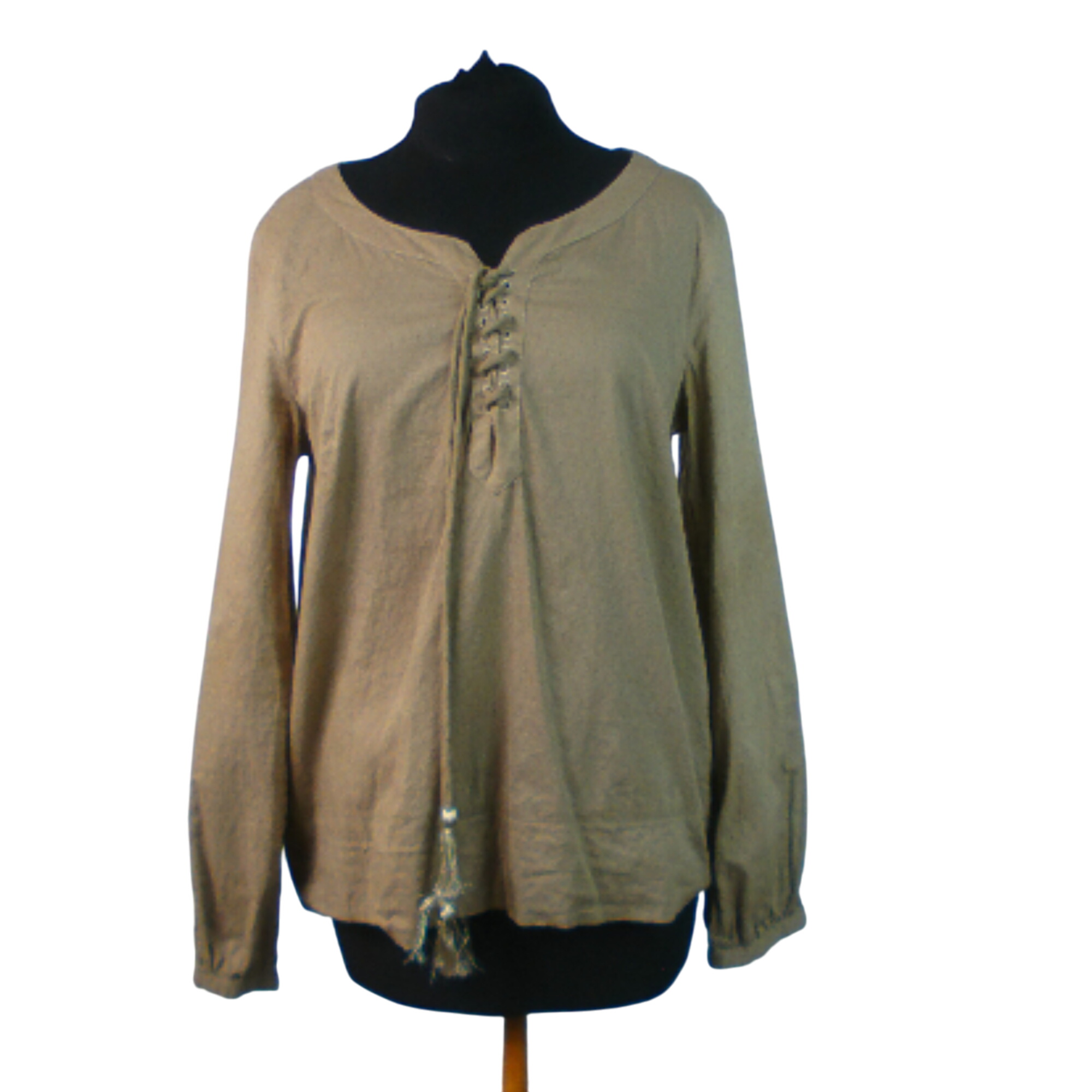 Dbardeur CYRILLUS, entre vert kaki clair et marron beige, 100% coton, taille 40 - cyrillus paris - Modalova