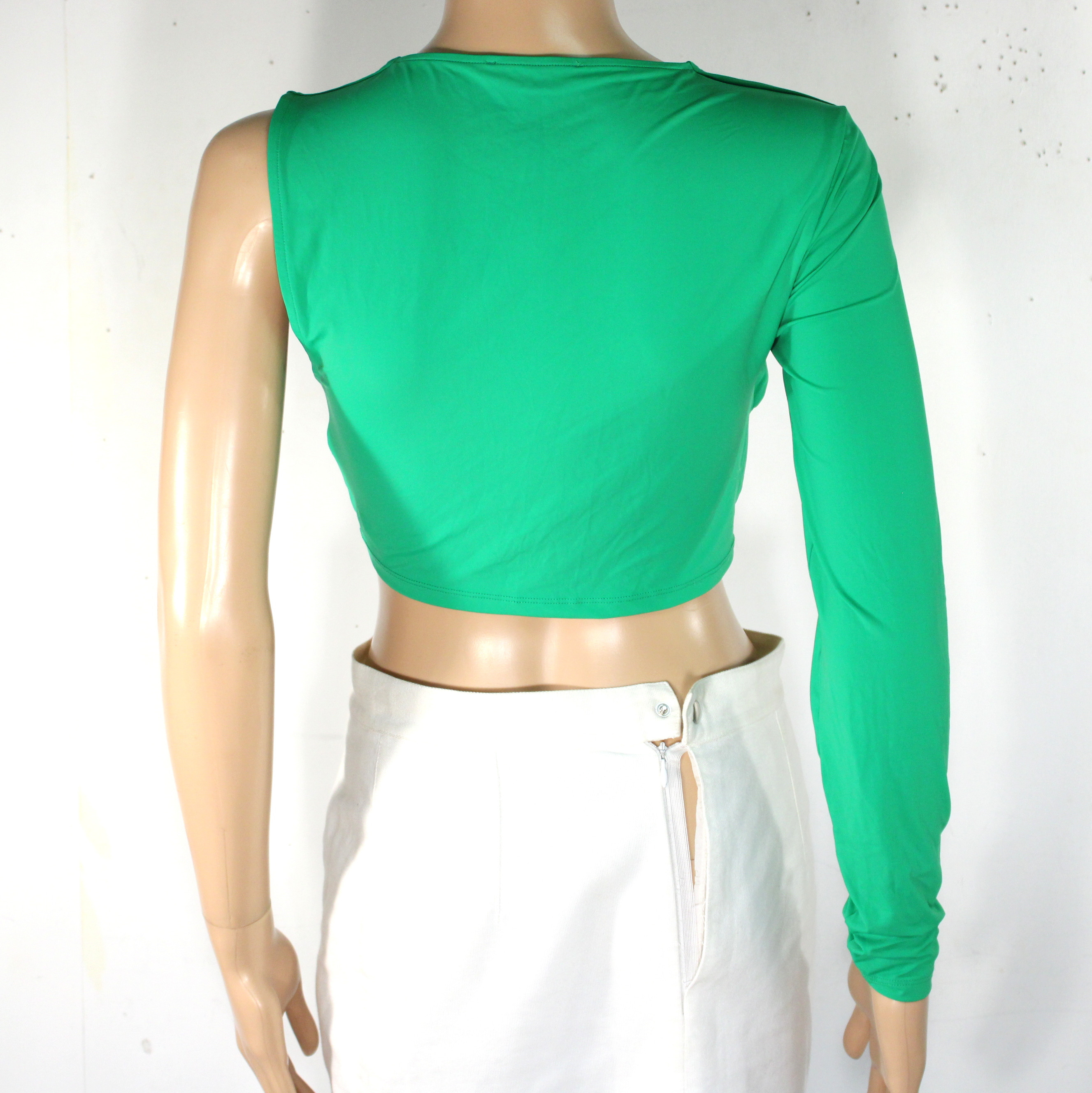 T-Shirt Top Femme Vert ZARA Taille L - Photo 1