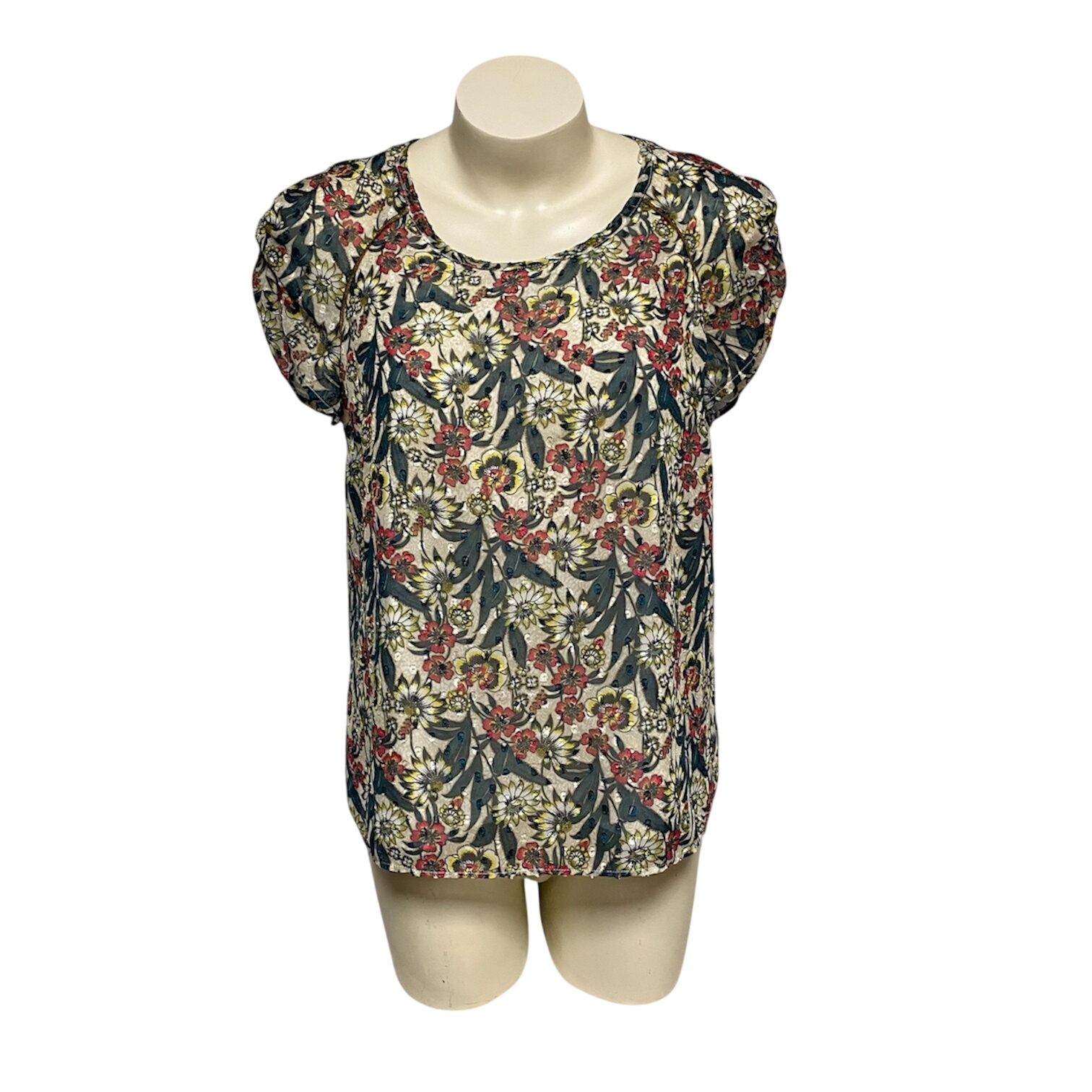 Blouse Femme à Manches Courtes - ONES STEP - 40  -  reconditionné disponible sur Label Emmaüs
