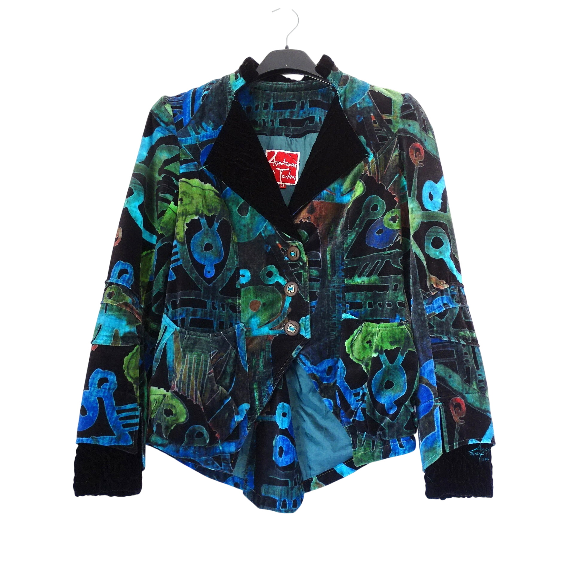 Acheter Veste vintage en velours - Aventures des toiles, 36 Très bon état - 55,00 € Veste vintage en velours - Aventures des toiles, 36 Très bon état - reconditionné disponible sur Label Emmaüs