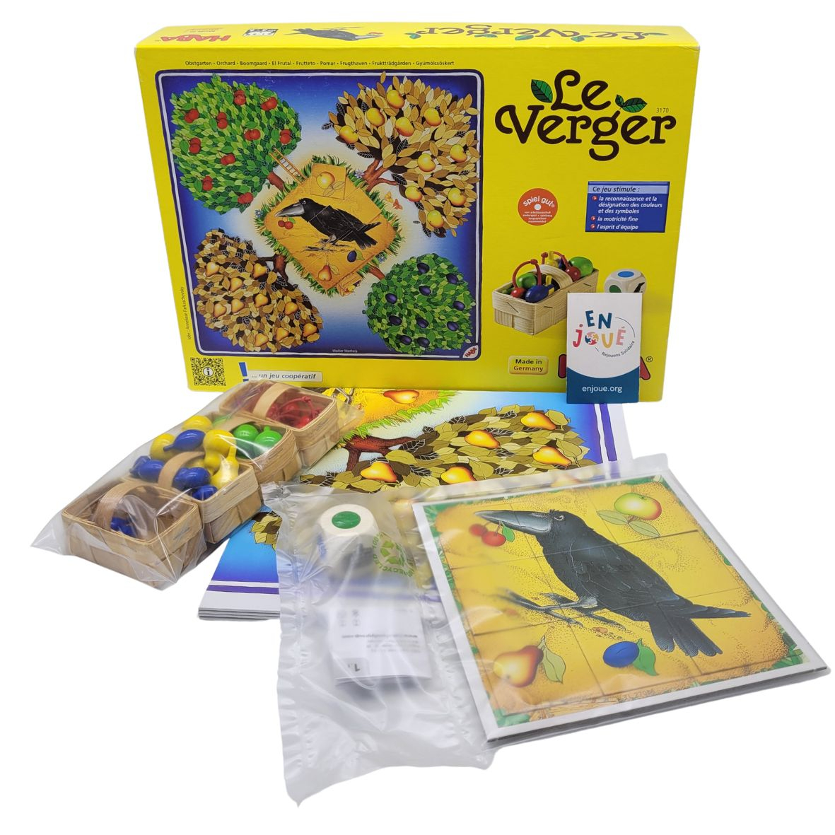 Jeu de société - Le verger un jeu coopératif - Haba - Dès 3 ans. Très bon état - Vue 2 - 