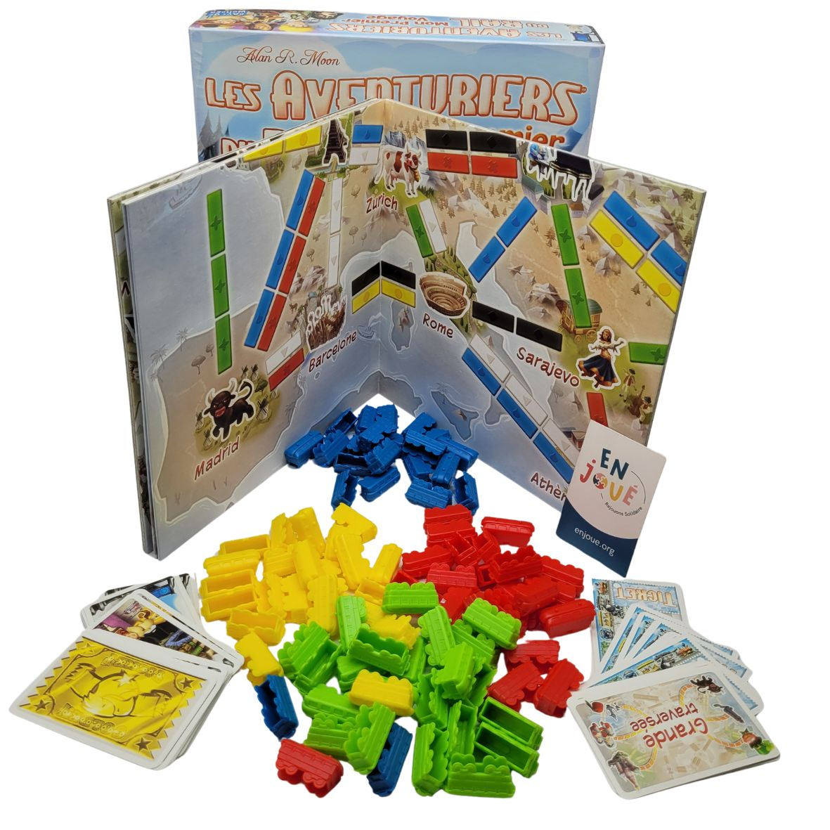 Jeu de société - Les Aventuriers du Rail Europe - Mon Premier Voyage - Days Of Wonder - Dès 6 ans. Bon état - Vue 2 - 