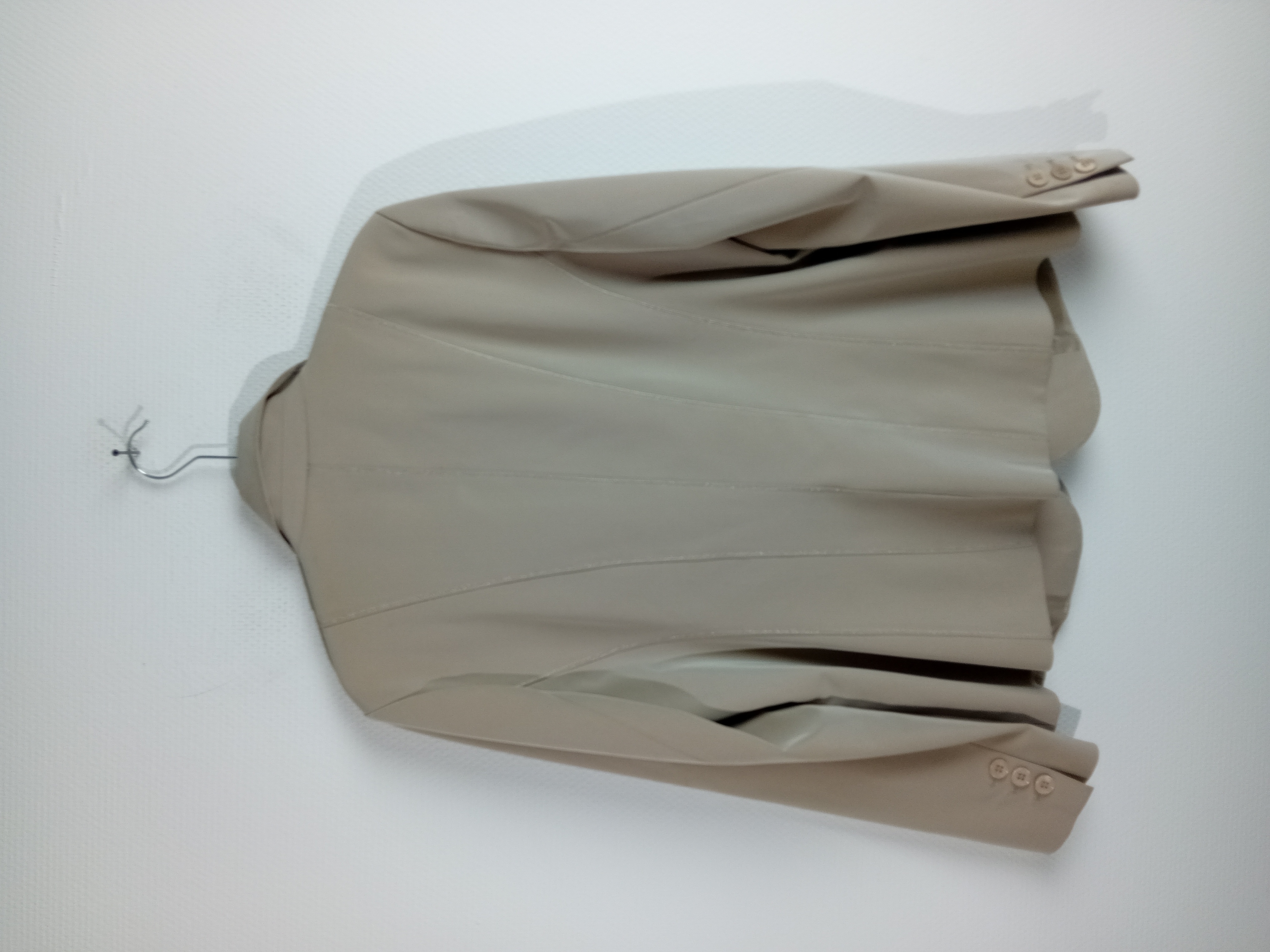 Blazer Devernois beige clair coupe classique xxxl 46  - Vue 4 - 