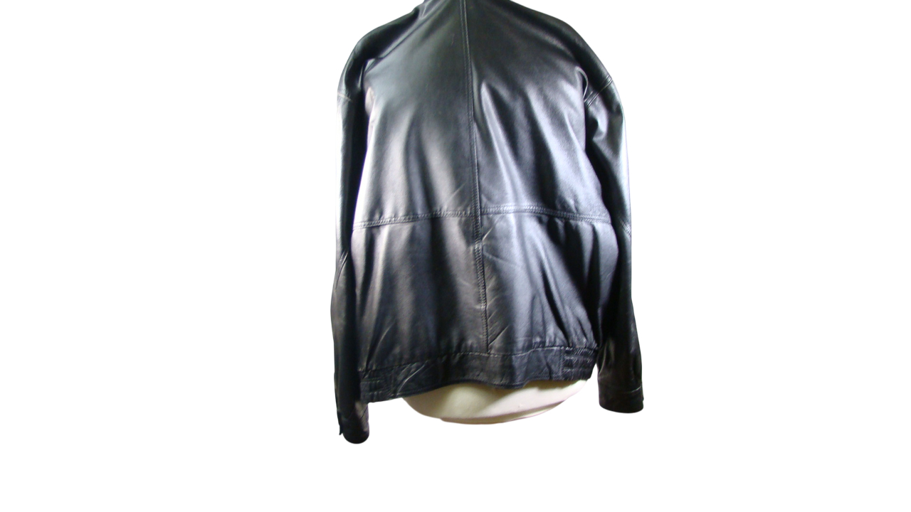 Veste en cuir souple (agneau) - Photo 1