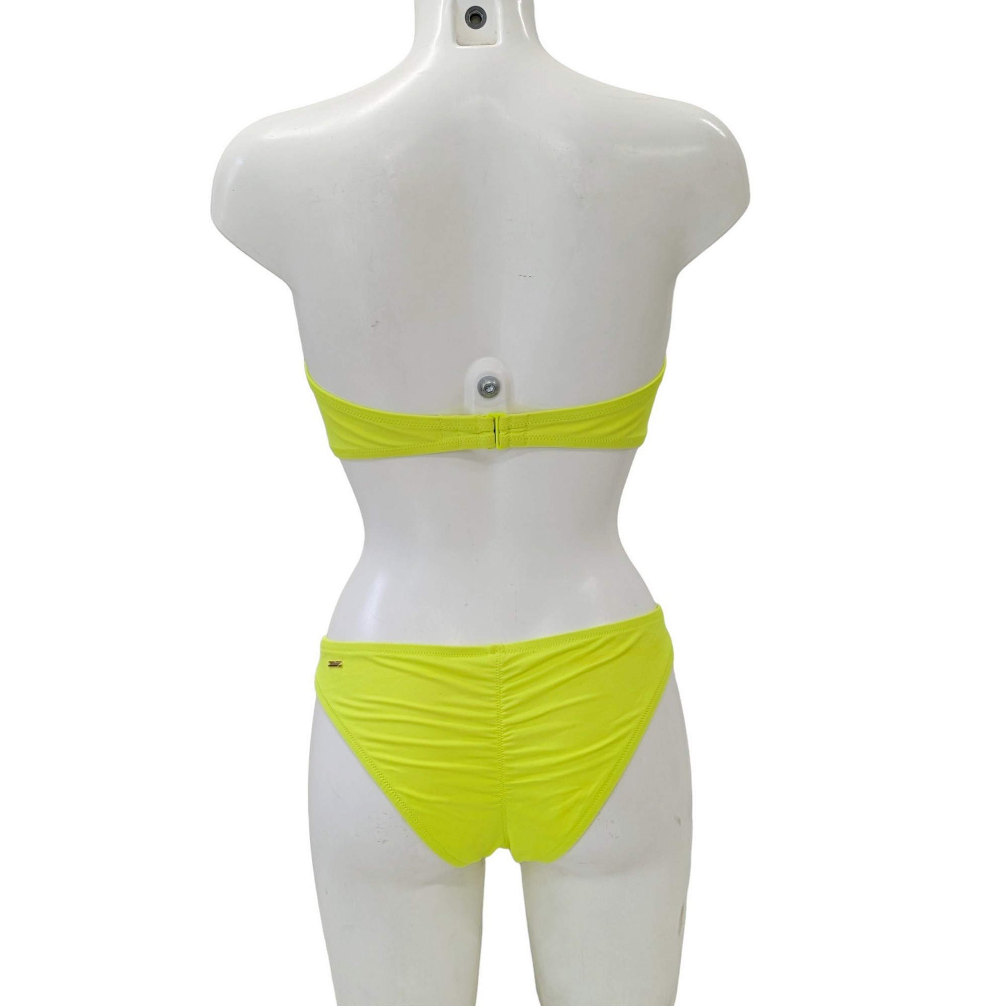 Maillot Bikini 2 pièces Victoria's Secret T L jaune et paillettes brillantes blanches - Photo 4