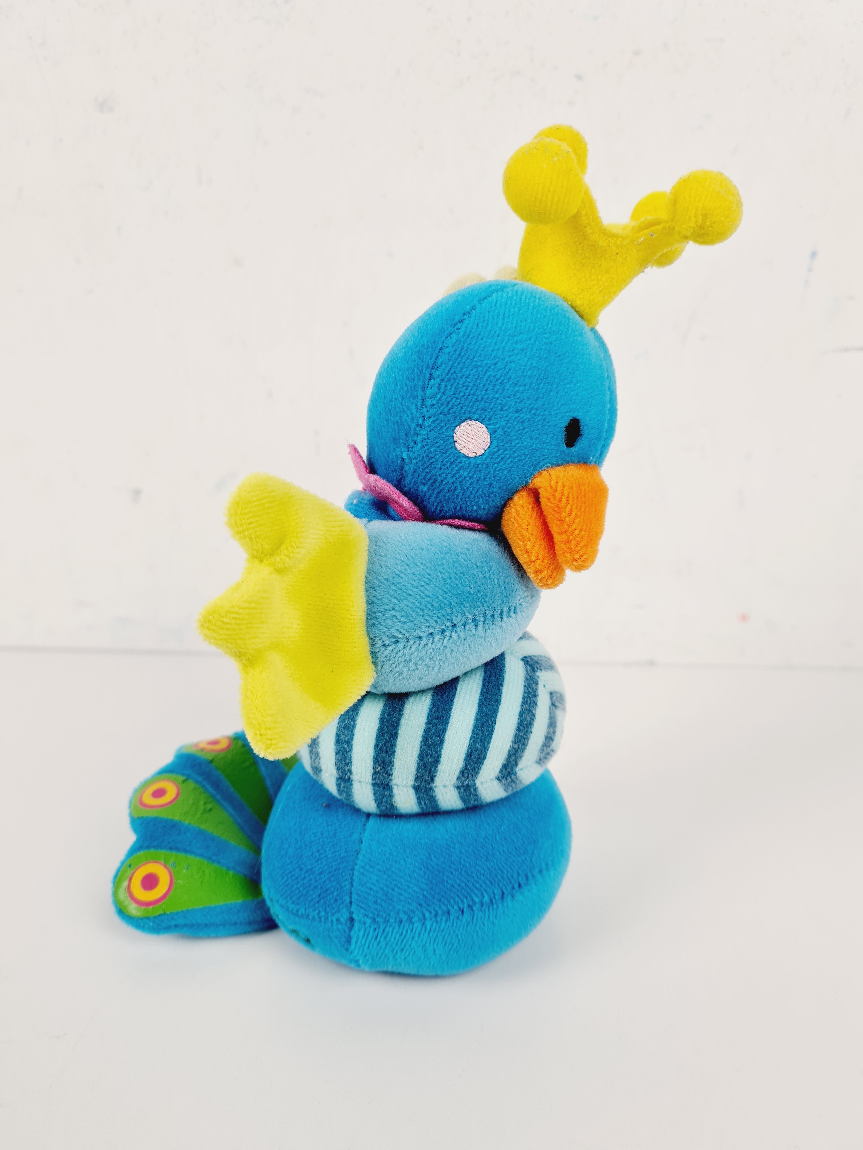 Jeux de poussette/lit /parc en tissu - Paon vibrant - Lilliputiens - 15 cm - Dés la naissance - Photo 1