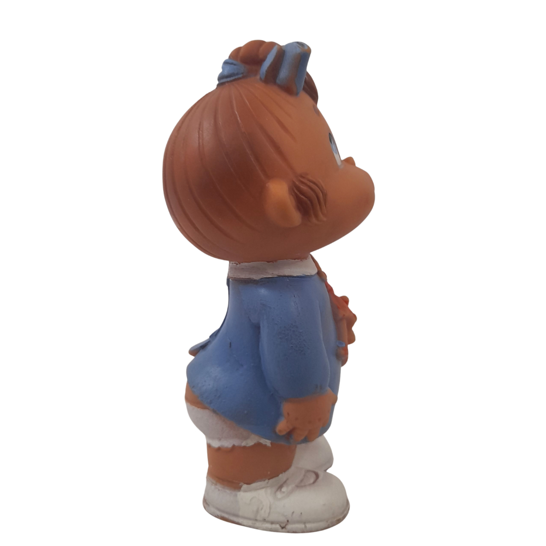 Voir photo 4 de Figurine Vintage Pouet Pouet en Caoutchouc LAFLEX (1961) – Petite Fille à la Poupée Figurine Vintage Pouet Pouet en Caoutchouc LAFLEX (1961) – Petite Fille à la Poupée Bon état - Vue 4 -