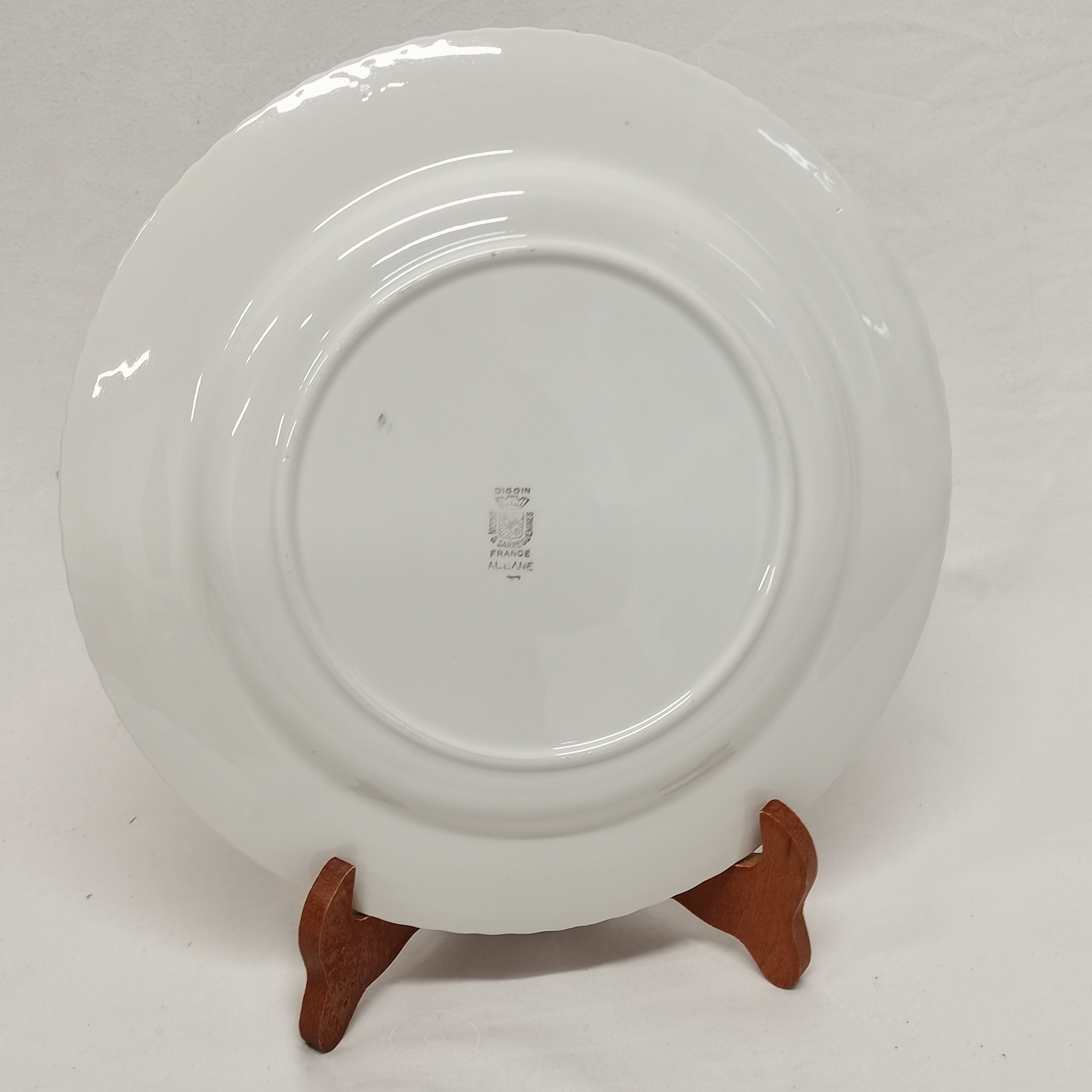 LOT DE 6 anciennes assiettes plates DIGOIN SARREGUEMINES modèle LOT EUR