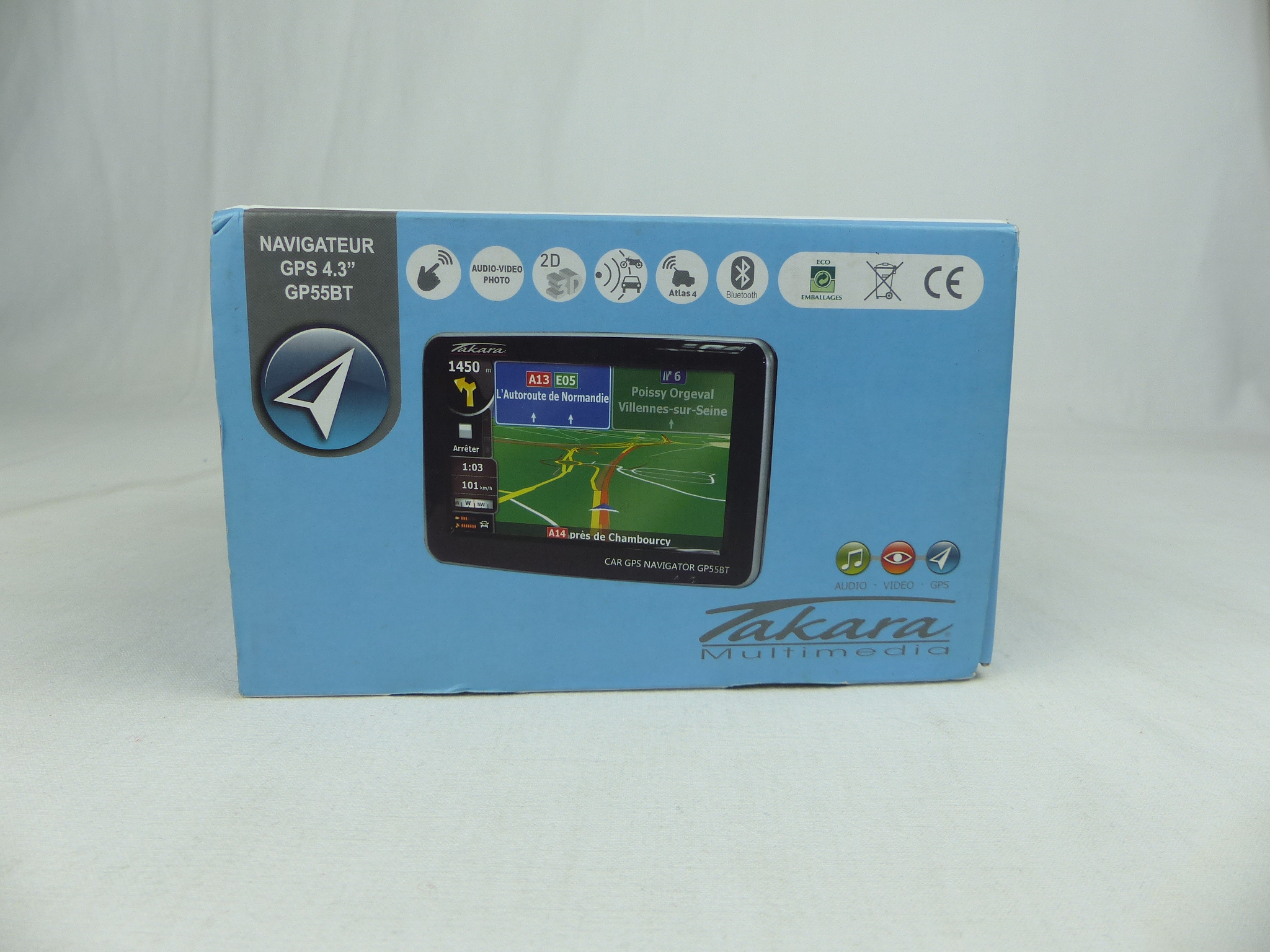 NAVIGATEUR GPS Takara 4.3 GP55BT Portable écran noir. - Comme neuf - Photo 4