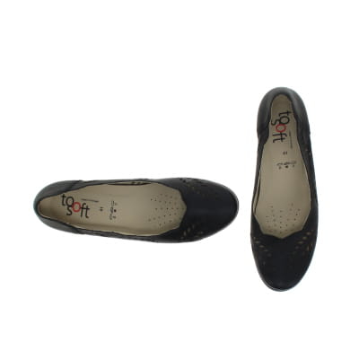 Chaussures noires imprimées à talons 5 cm - Femme - Tosoft - Taille 41 - Photo 1