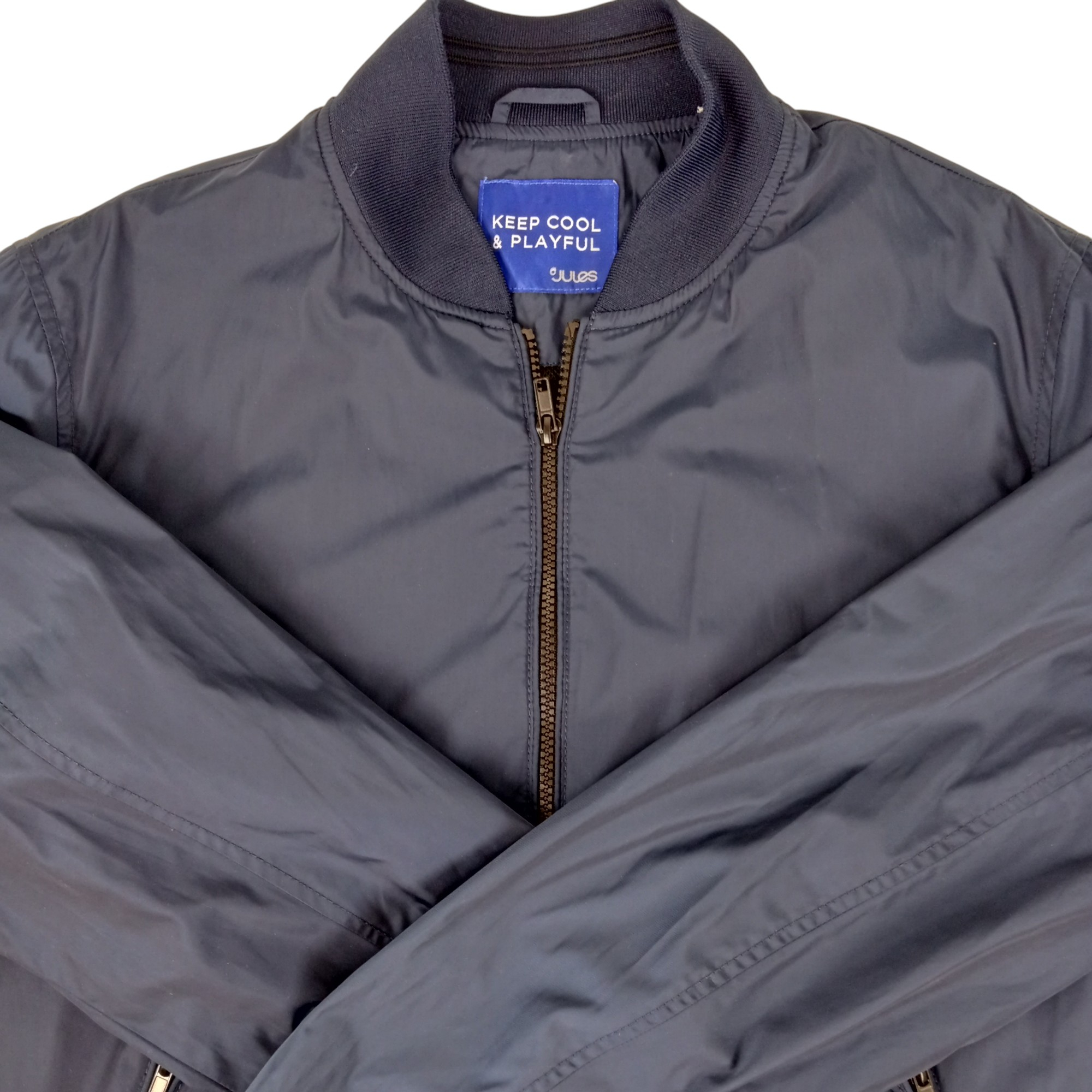 Veste homme - marque Jules - manches longues - couleur bleu marine - taille XL (44) - Photo 2