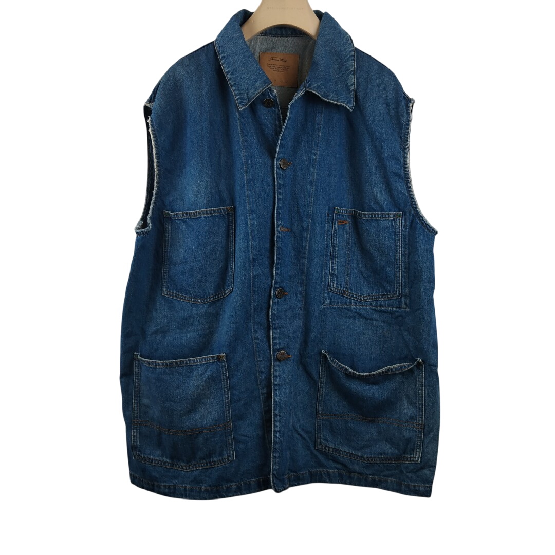 American Vintage - Veste bleue en jeans sans marche authentic coton - Taille U - Photo 0