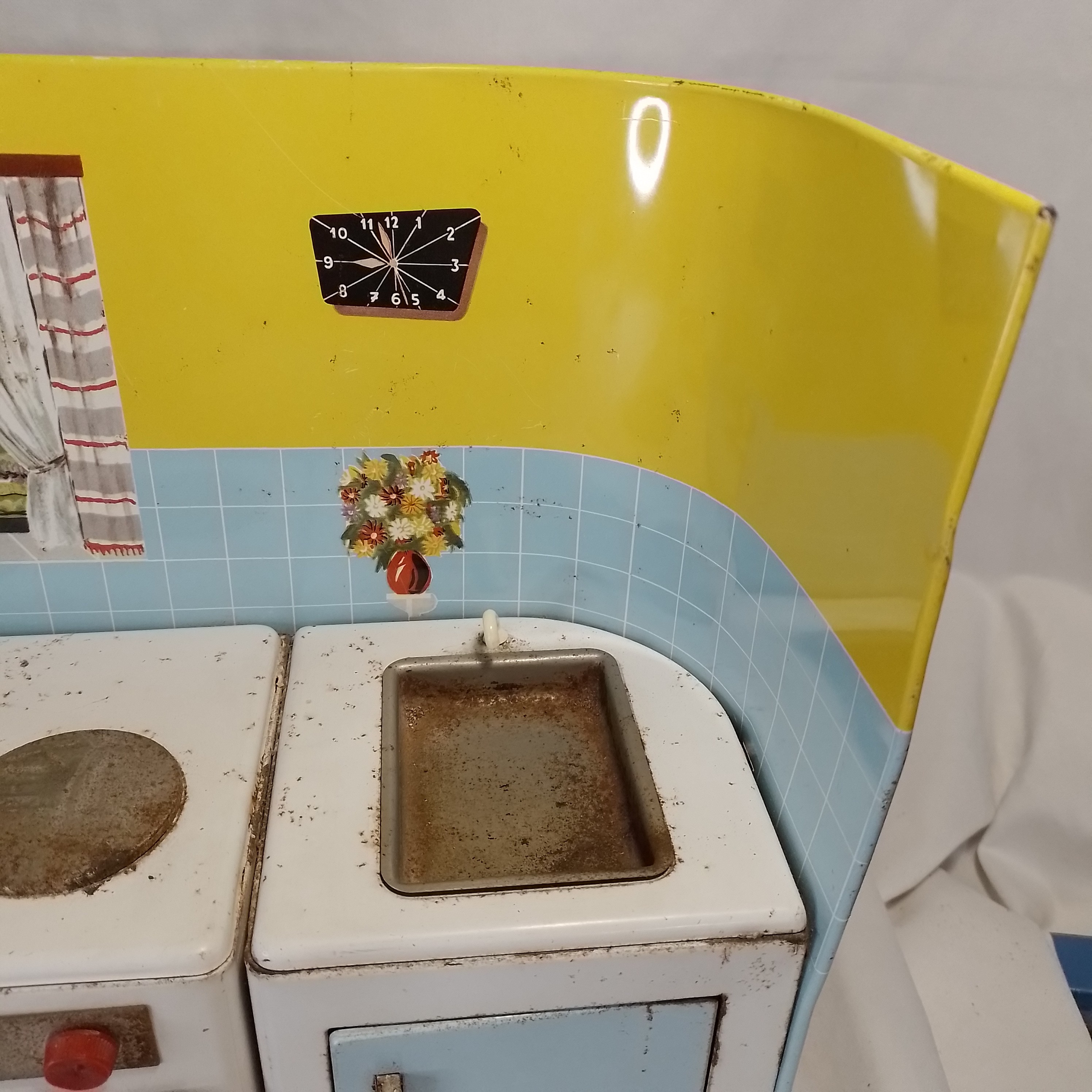 Jouet ancien Dinette tole sérigraphiée