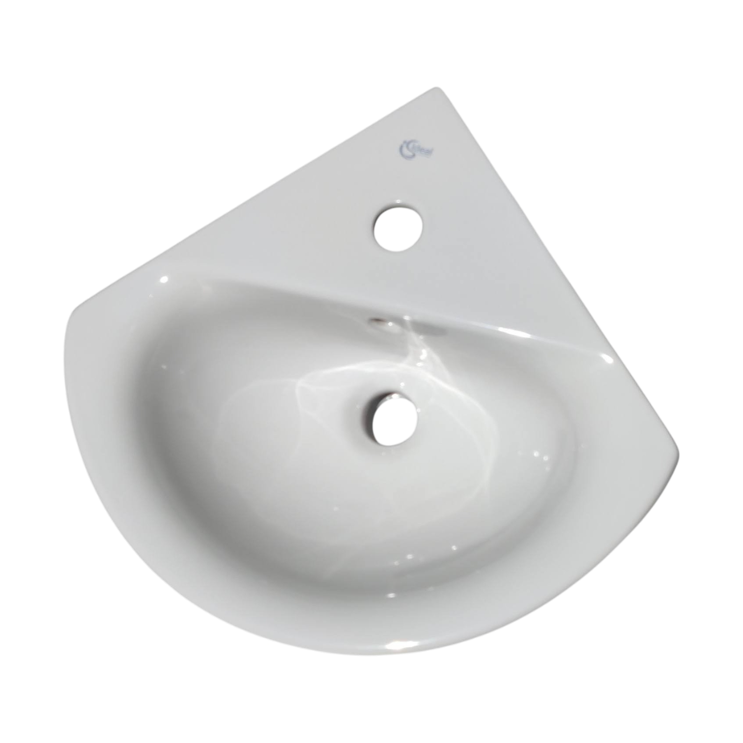 Lave main d'angle, faïence blanche Comme neuf - Vue 2 - 