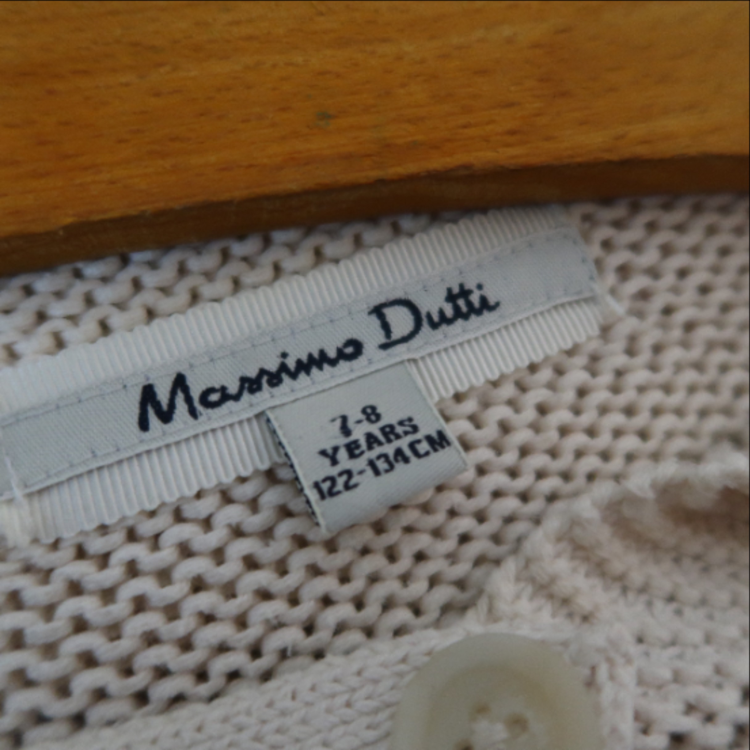 Pull Massimo Dutti blanc - Taille 7/8 Ans - Photo 1