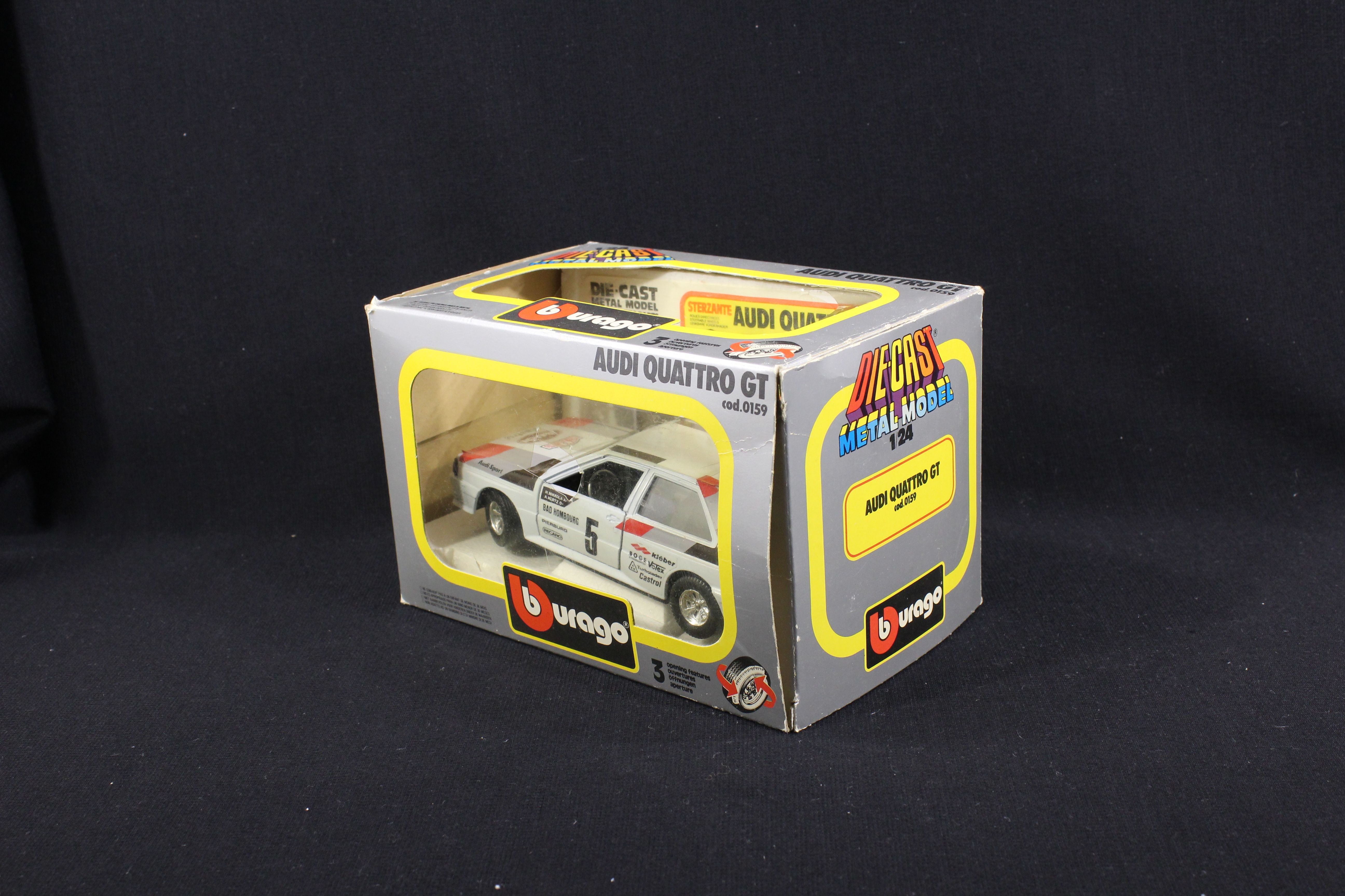 Voiture miniatures Audi / Quattro GT cod. 0159 - Par Burago  - Vue 8 - 