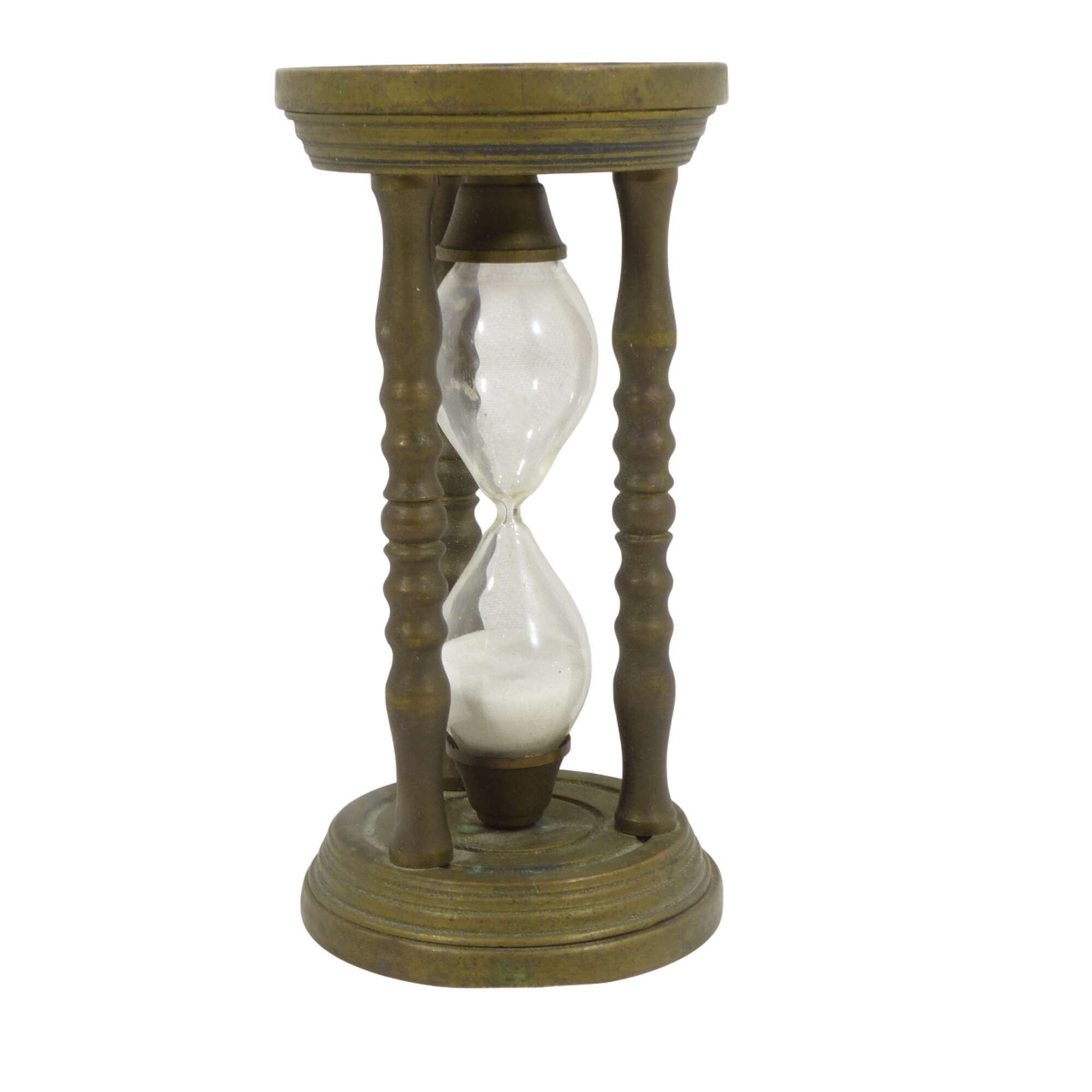 Sablier en bronze et verre / XIXème siècle - Photo 0