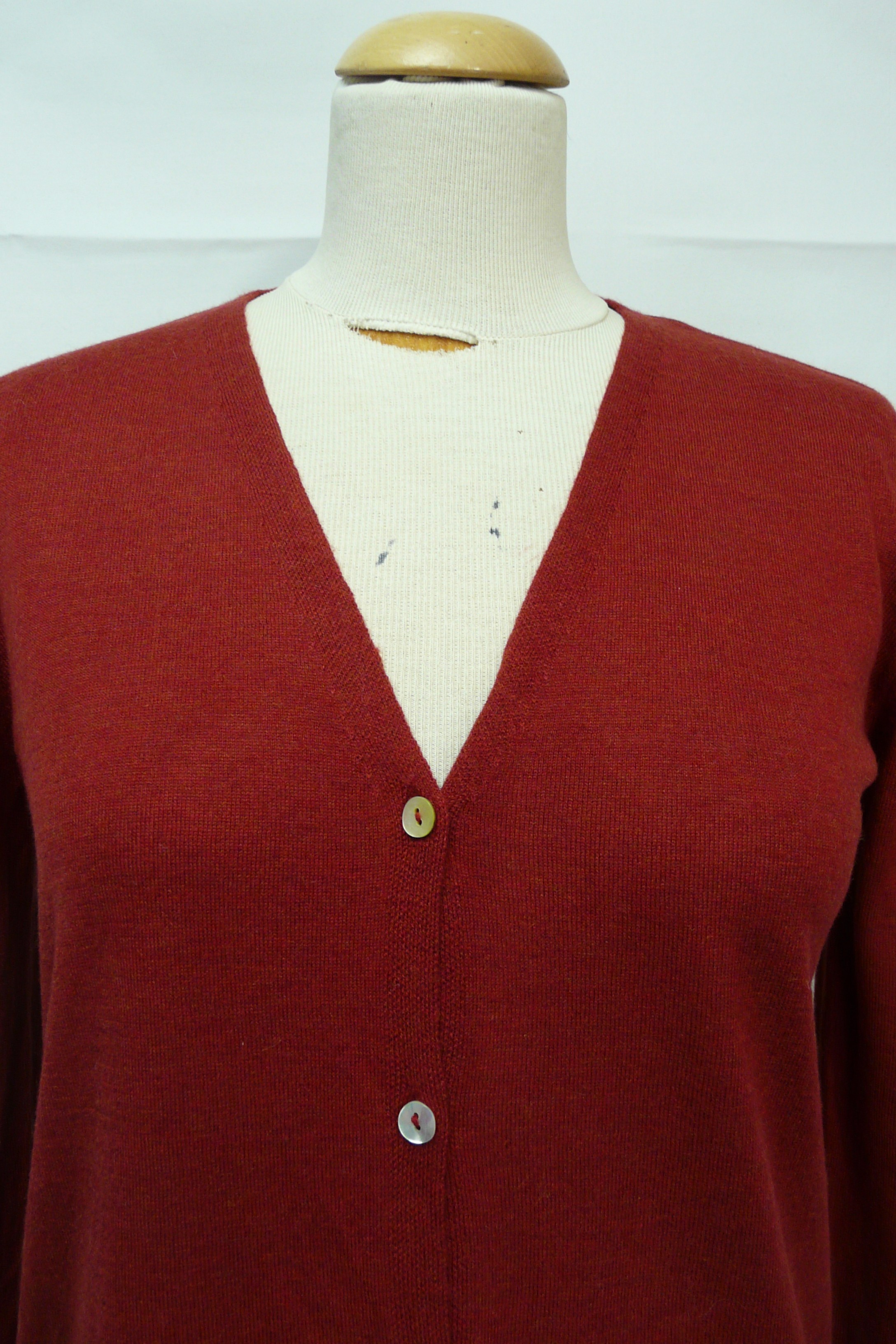 HF194 - Gilet fin en laine et cachemire mélangé - Nice Things by Paloma S - Taille S - Photo 4