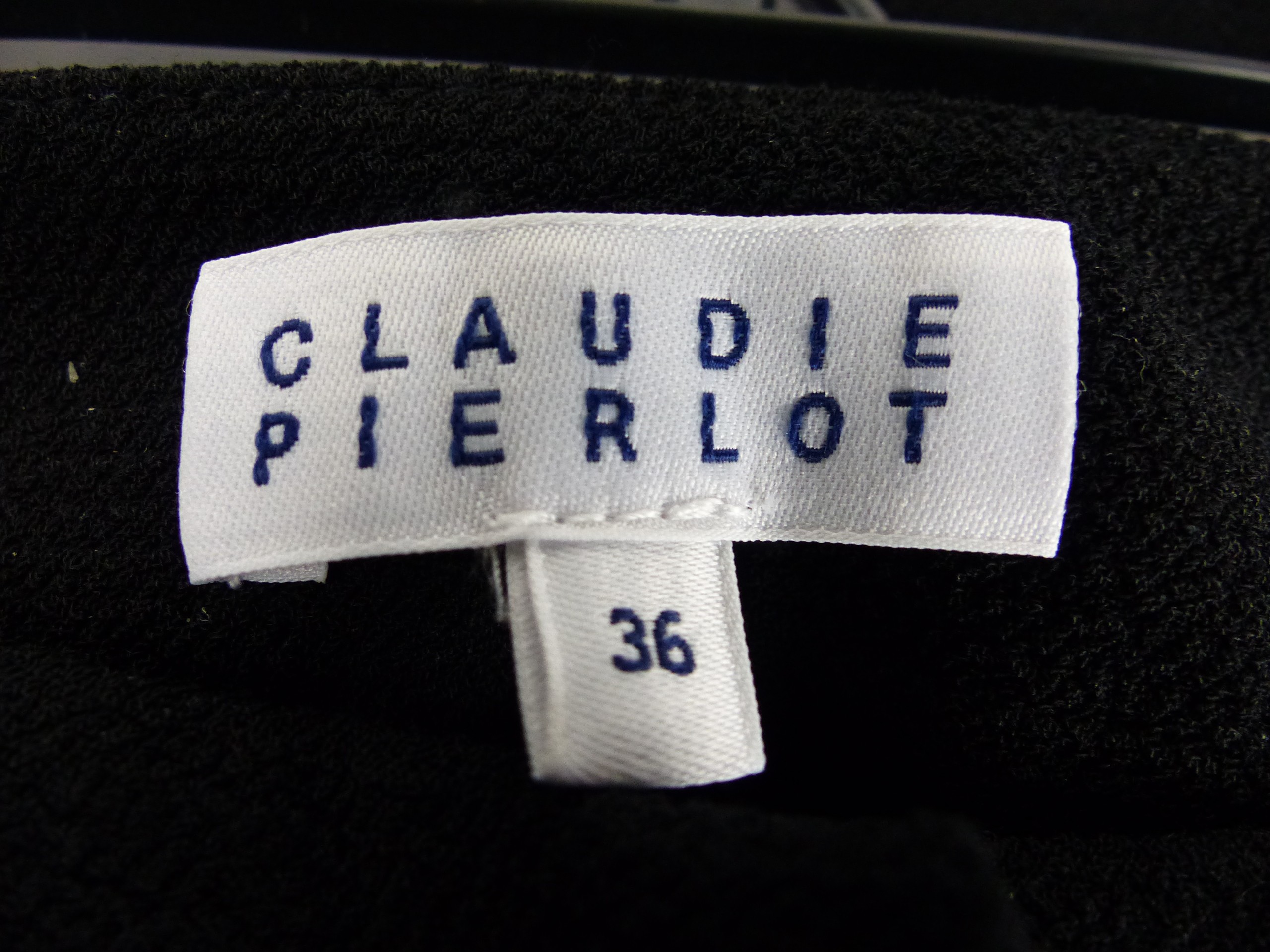 Voir photo 4 de Pantalon Claudie Pierlot noir femme Pantalon Claudie Pierlot noir femme - Vue 4 -