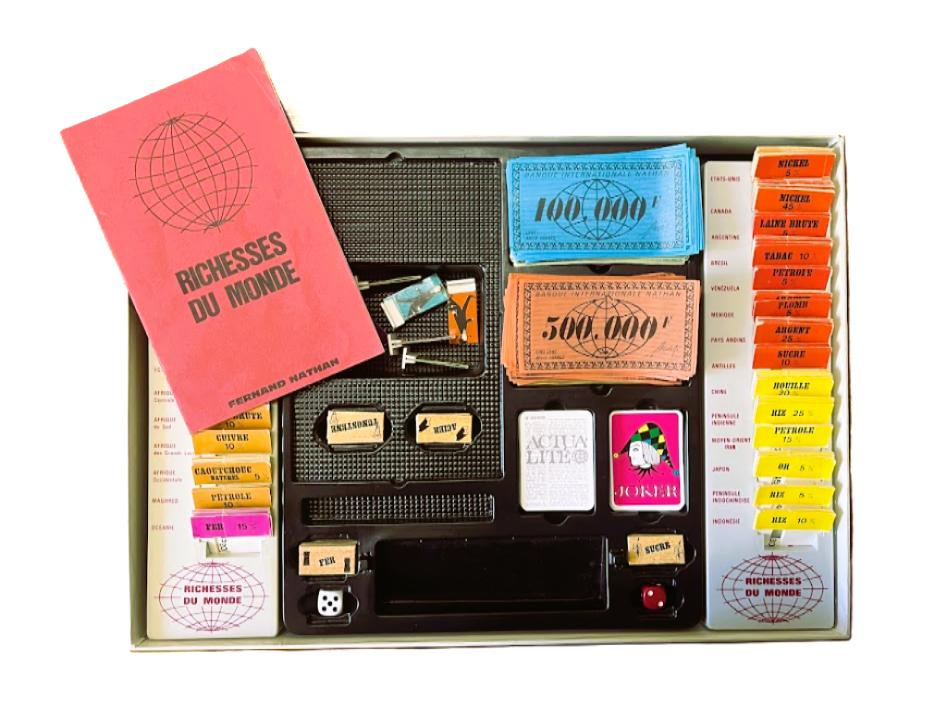 Voir photo 2 de Jeu de société Richesses du Monde. Fernand Nathan, 1975 Jeu de société Richesses du Monde. Fernand Nathan, 1975 Bon état - Vue 2 -